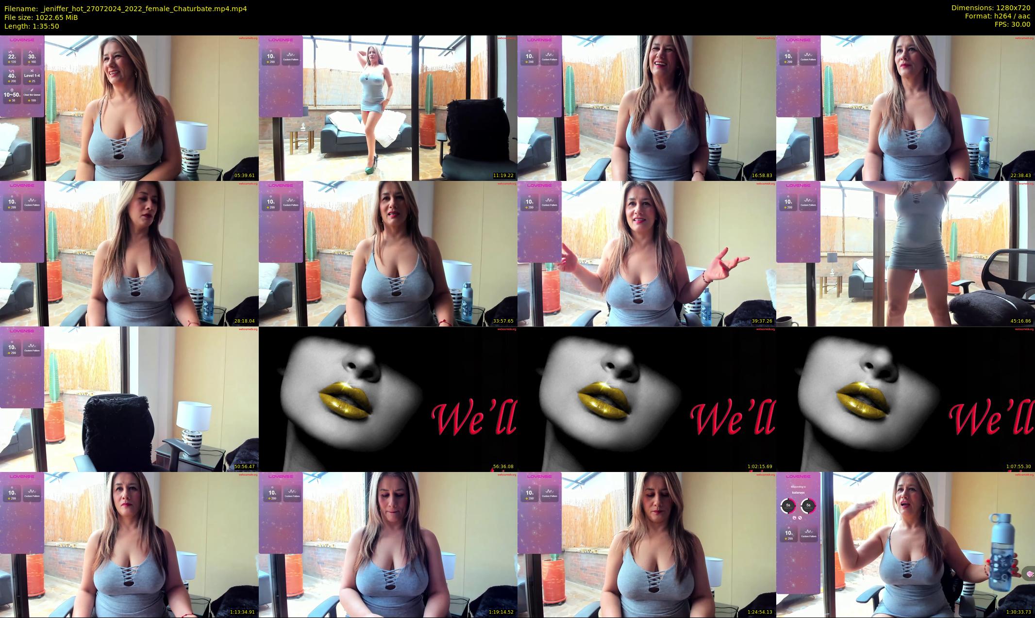 _jeniffer_hot — 96 minute Chaturbate female cam show recording, 720p, Jul 27, 2024