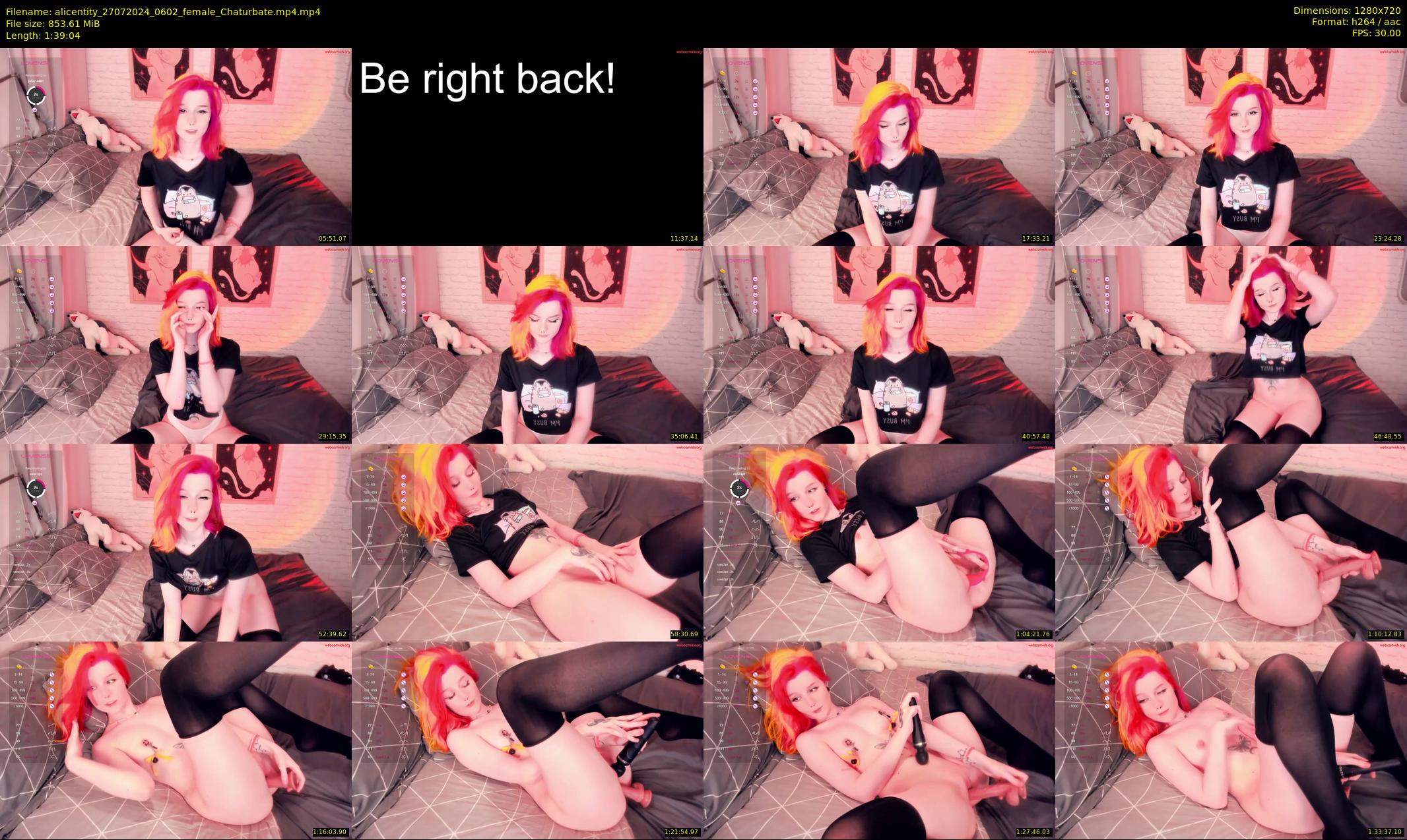 alicentity — 100 minute Chaturbate female cam show recording, 720p, Jul 27, 2024