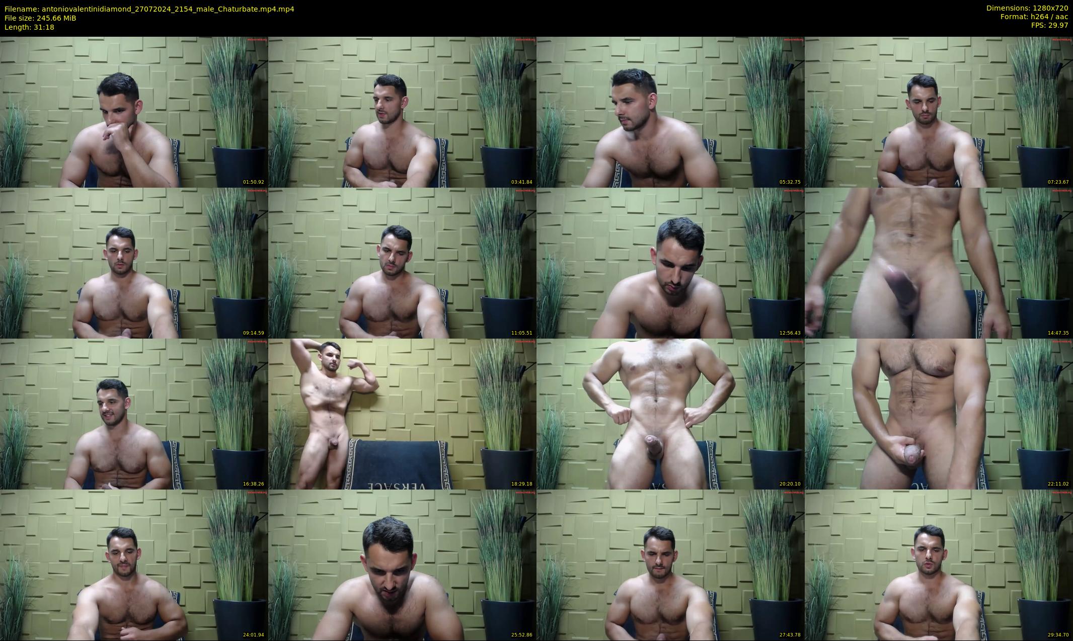 antoniovalentinidiamond — 32 minute Chaturbate male cam show recording, 720p, Jul 27, 2024