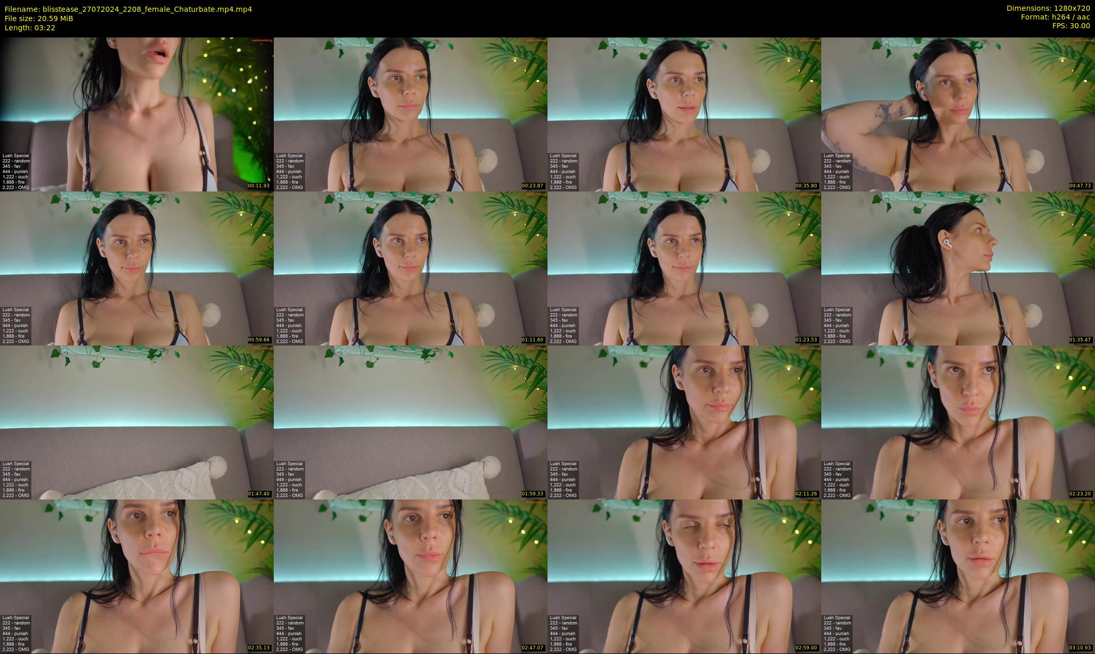 blisstease — 4 minute Chaturbate female cam show recording, 720p, Jul 27, 2024