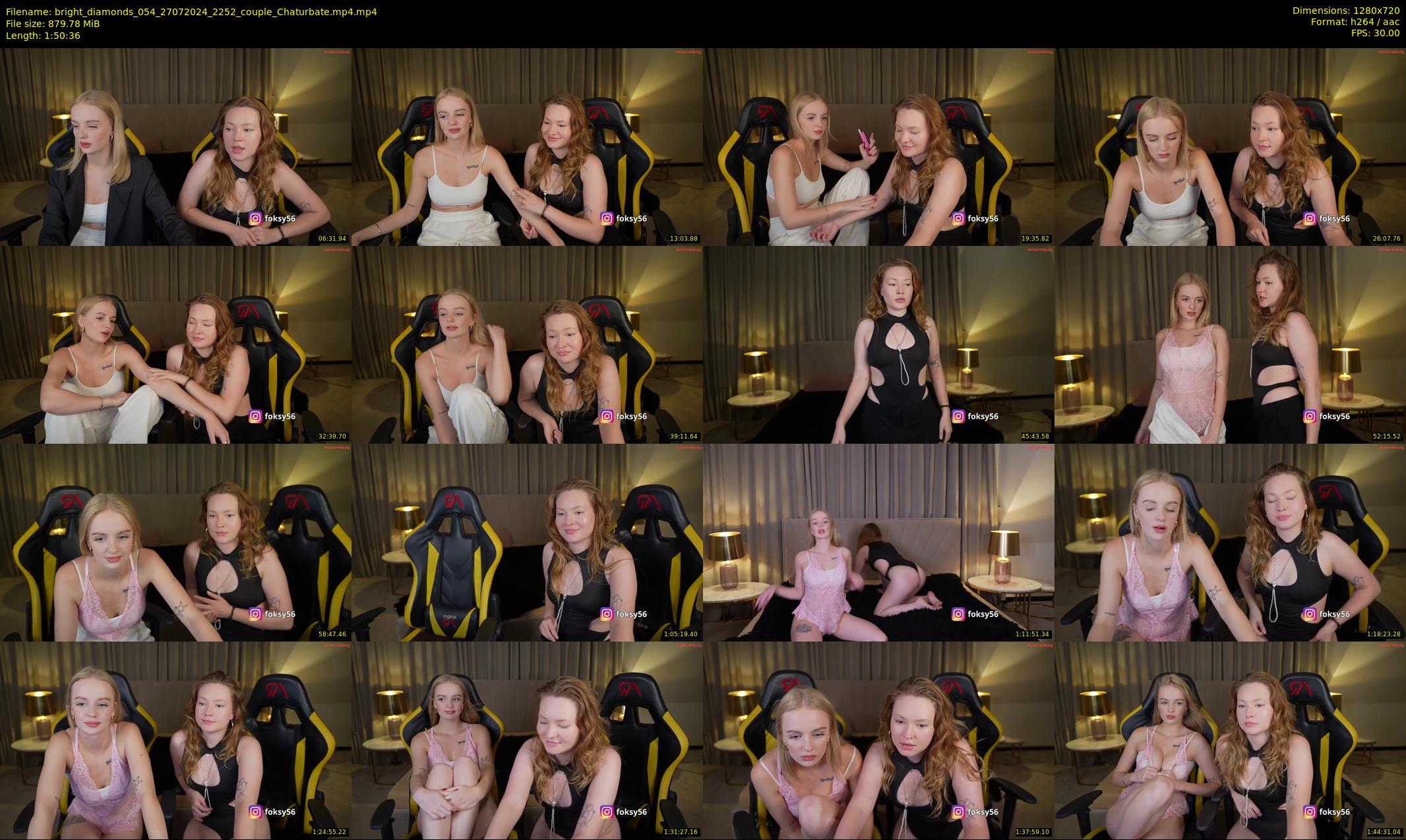 bright_diamonds_054 — 111 minute Chaturbate couple cam show recording, 720p, Jul 27, 2024