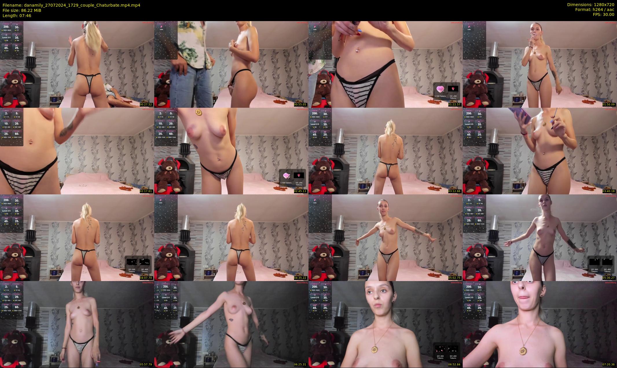 danamily — 8 minute Chaturbate female cam show recording, 720p, Jul 27, 2024