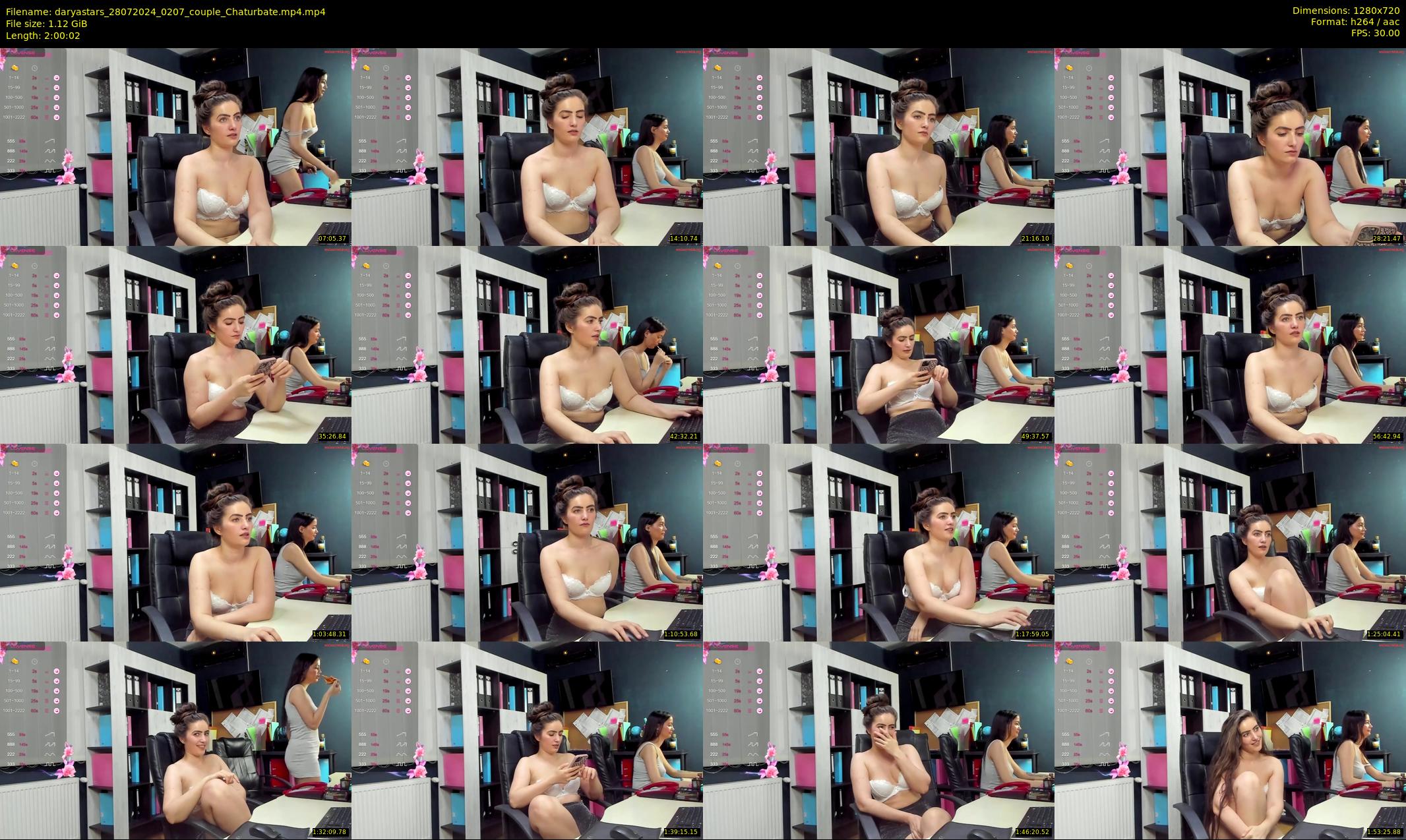daryastars — 121 minute Chaturbate couple cam show recording, 720p, Jul 28, 2024