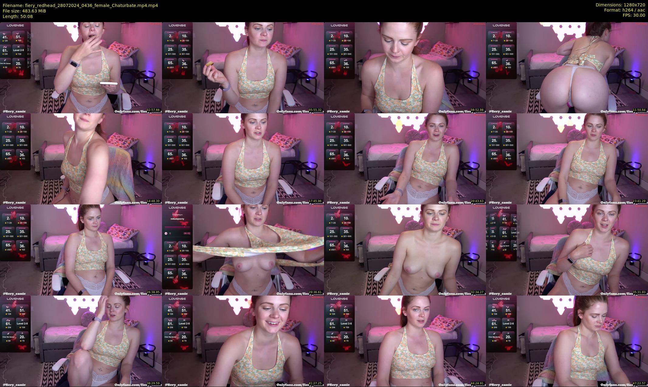 fiery_redhead — 51 minute Chaturbate female cam show recording, 720p, Jul 28, 2024
