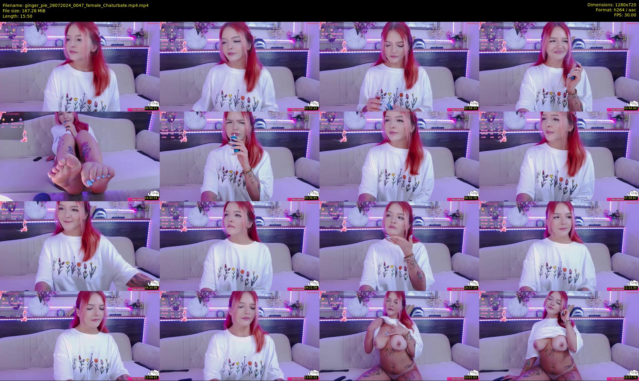 ginger_pie — 16 minute Chaturbate female cam show recording, 720p, Jul 28, 2024