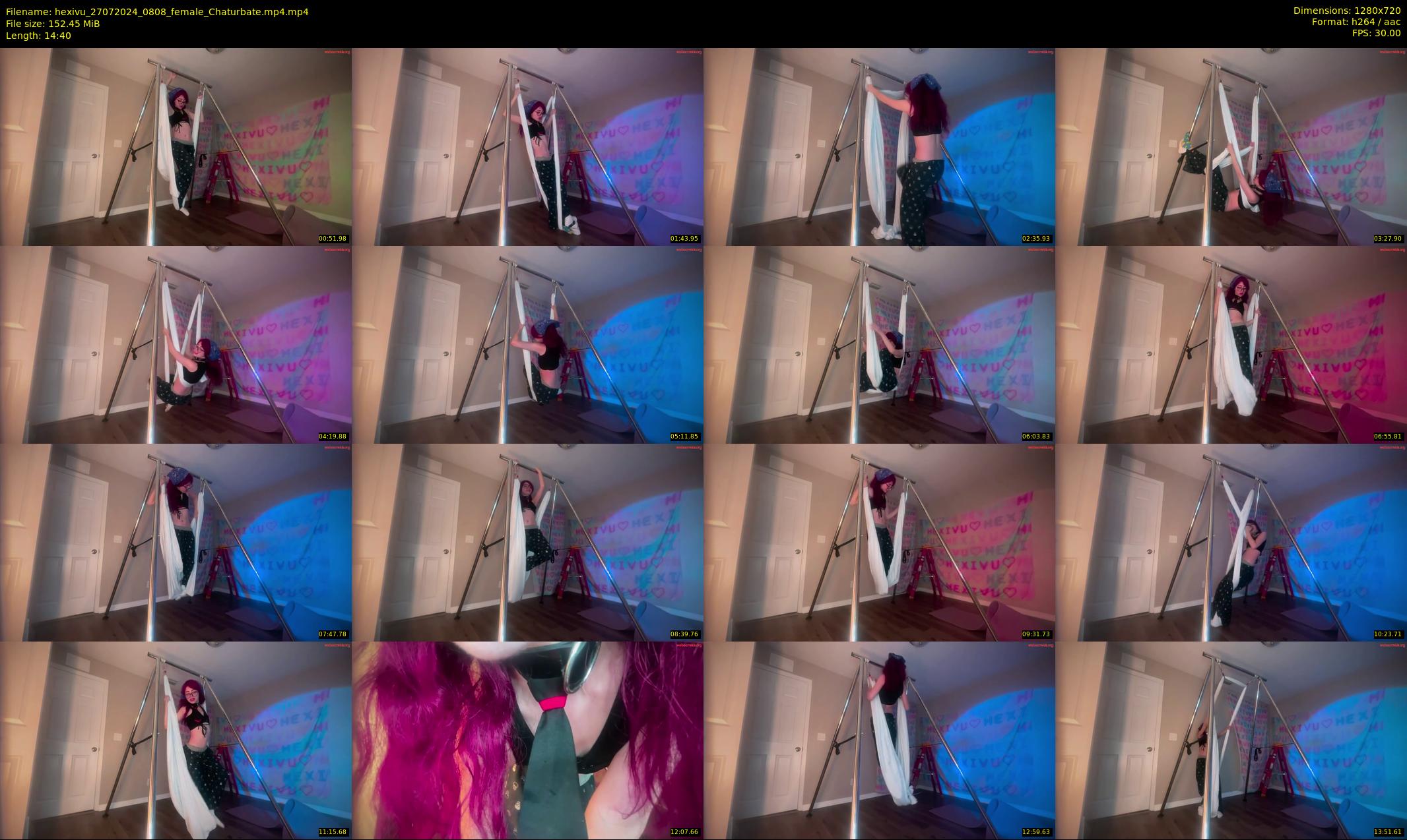 hexivu — 15 minute Chaturbate female cam show recording, 720p, Jul 27, 2024