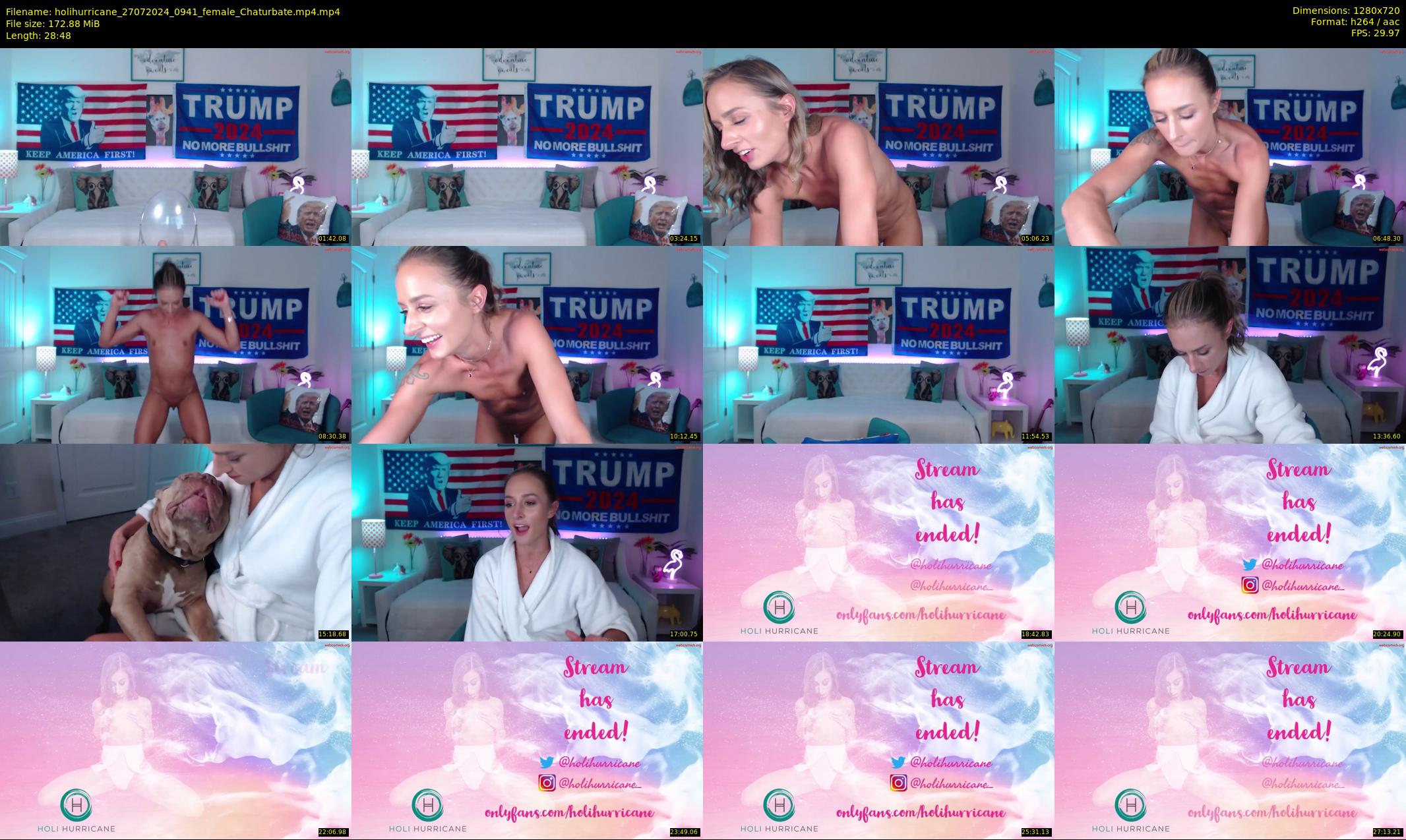 holihurricane — 29 minute Chaturbate female cam show recording, 720p, Jul 27, 2024
