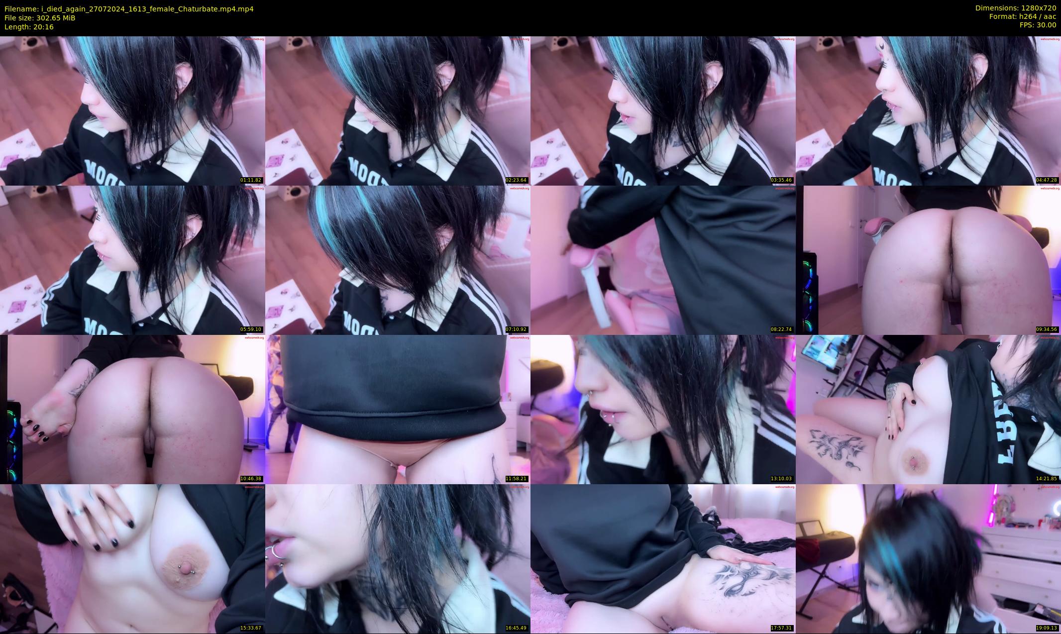 i_died_again — 21 minute Chaturbate female cam show recording, 720p, Jul 27, 2024