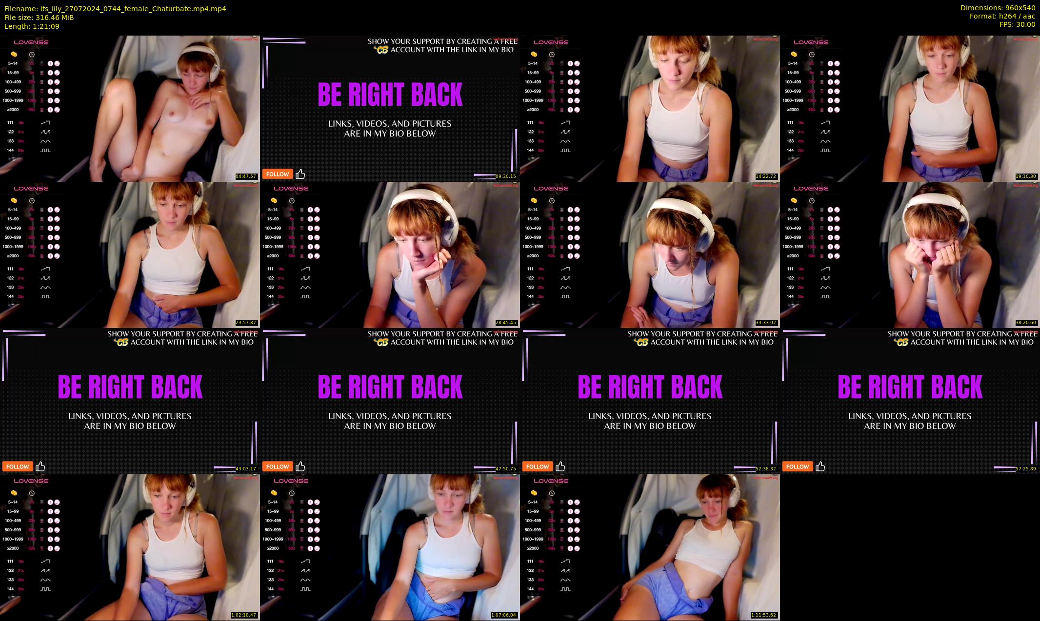 its_lily — 82 minute Chaturbate female cam show recording, 480p, Jul 27, 2024
