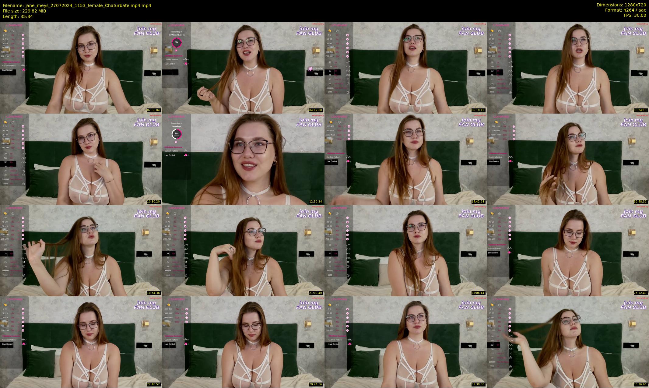 jane_meys — 36 minute Chaturbate female cam show recording, 720p, Jul 27, 2024