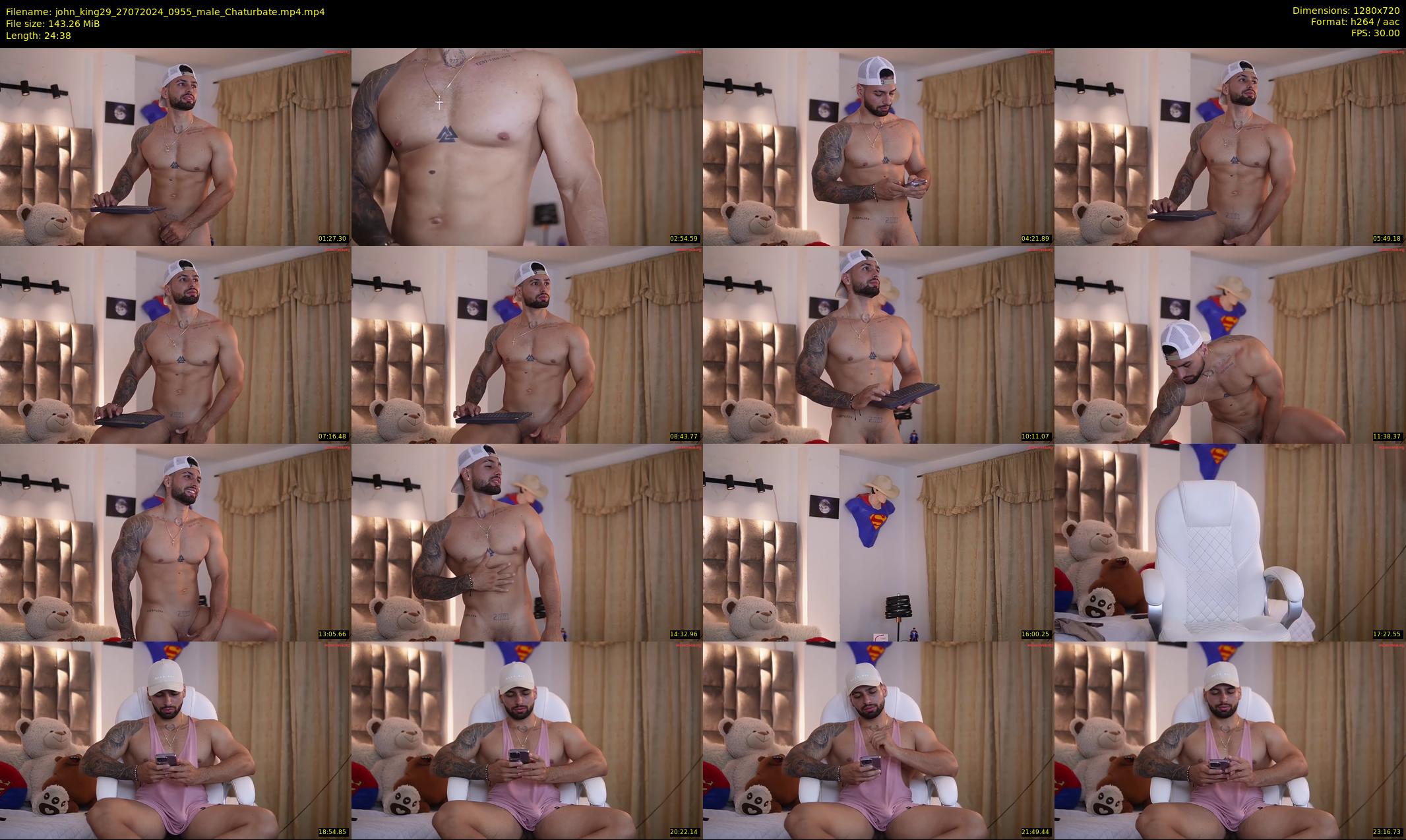 john_king29 — 25 minute Chaturbate male cam show recording, 720p, Jul 27, 2024