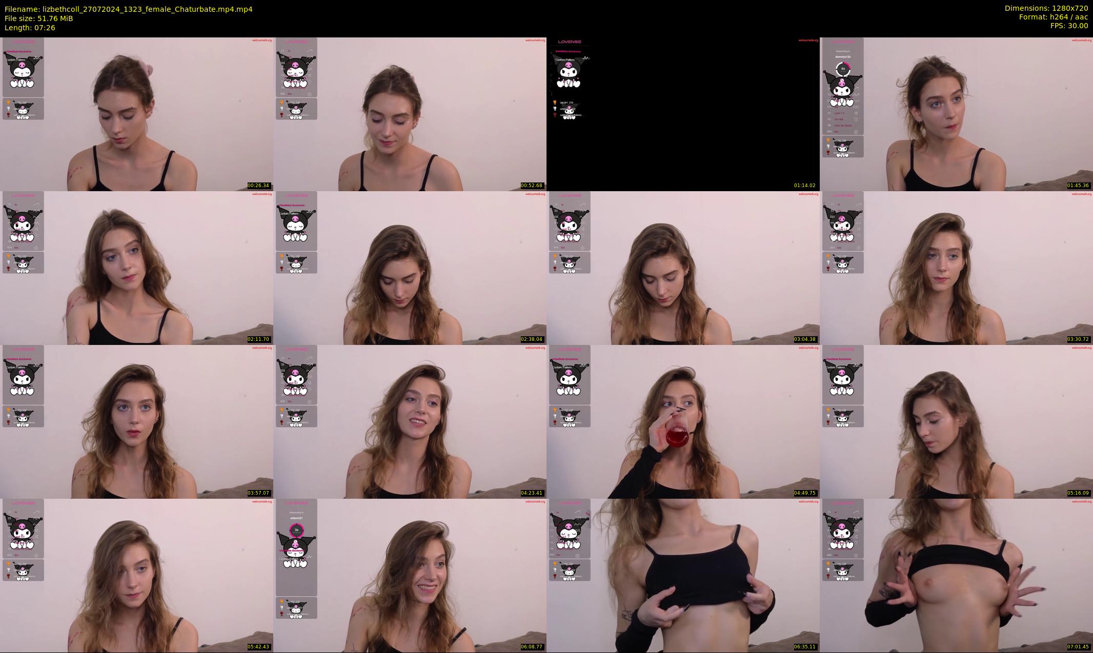 lizbethcoll — 8 minute Chaturbate female cam show recording, 720p, Jul 27, 2024