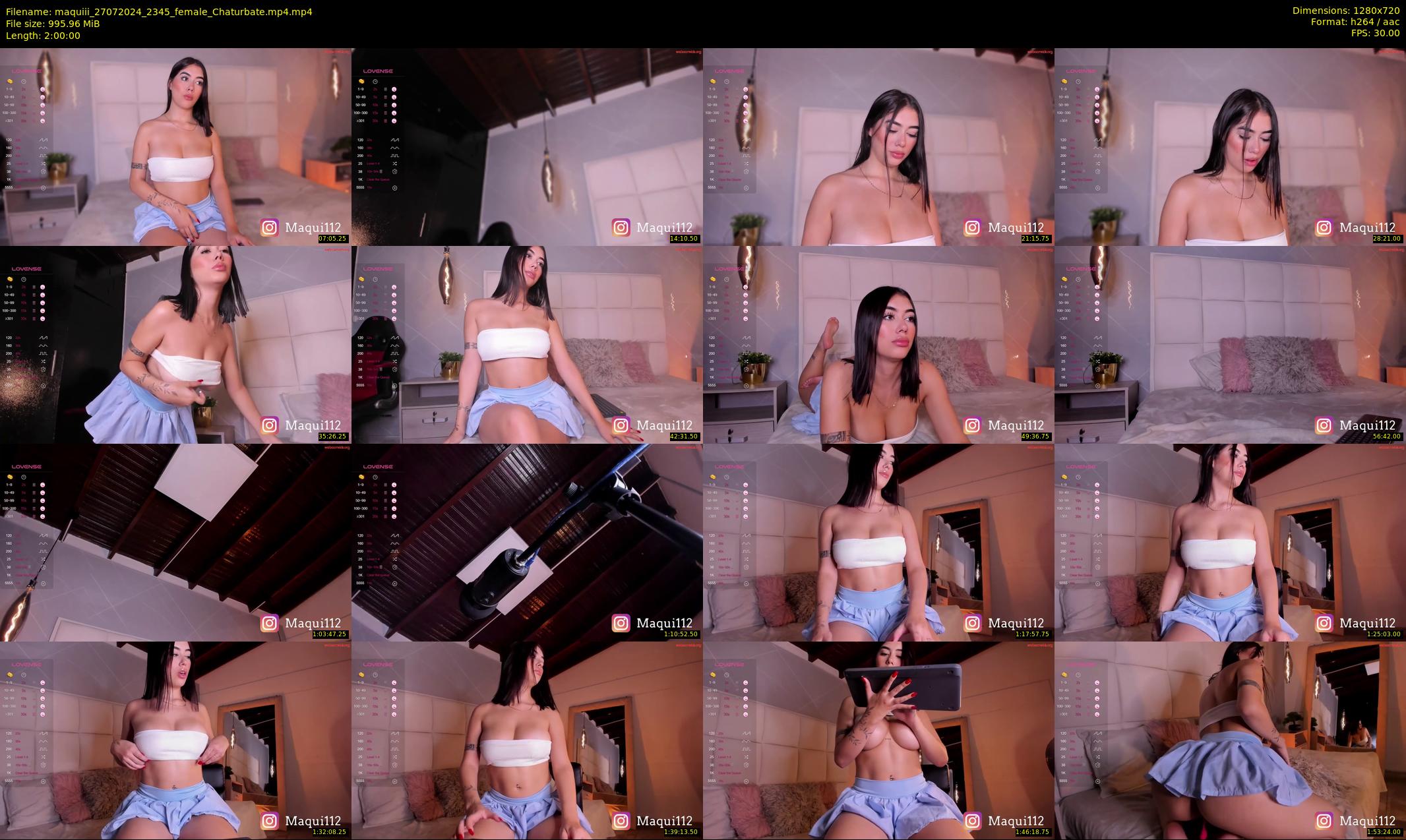 maquiii — 120 minute Chaturbate female cam show recording, 720p, Jul 27, 2024