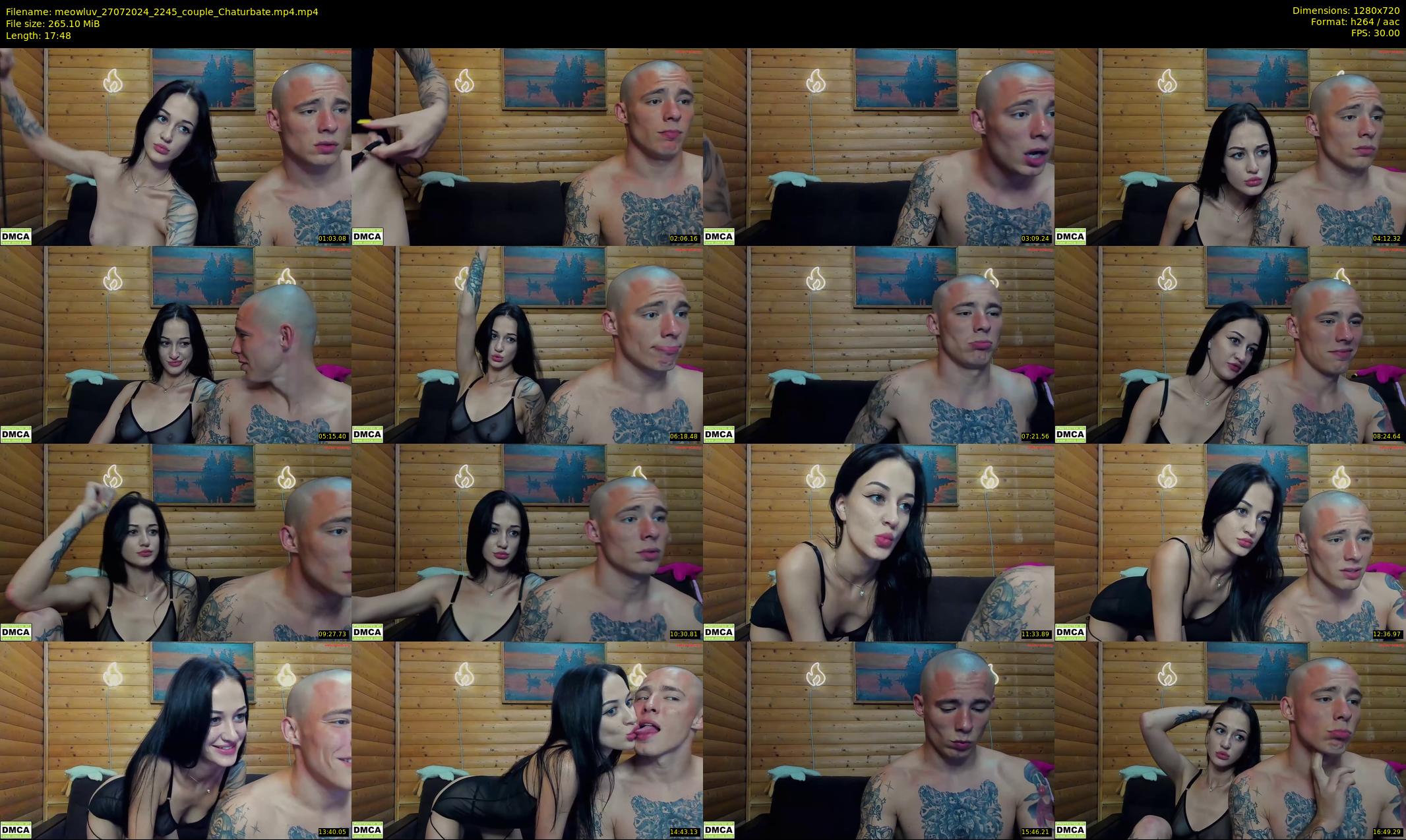 meowluv — 18 minute Chaturbate couple cam show recording, 720p, Jul 27, 2024