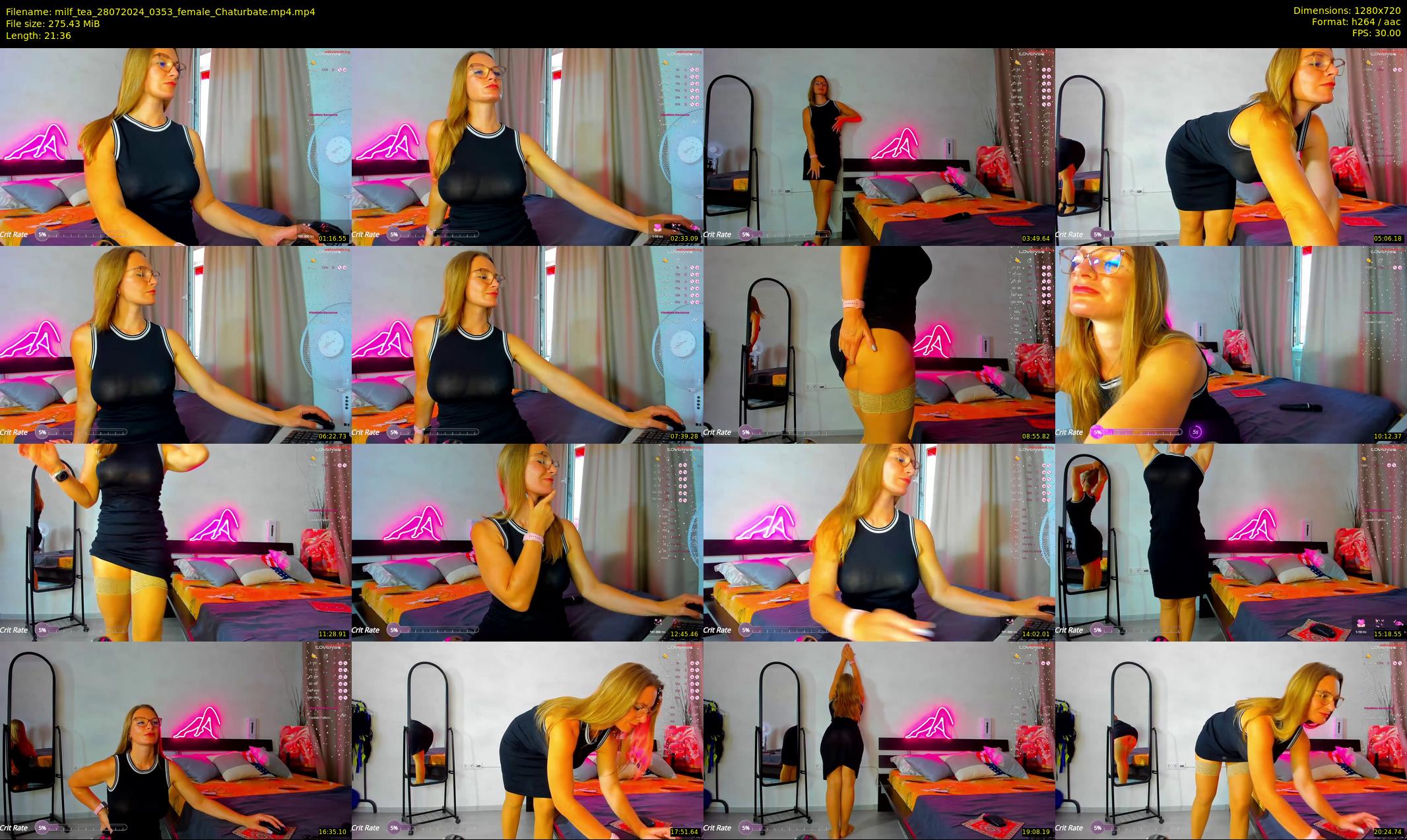 milf_tea — 22 minute Chaturbate female cam show recording, 720p, Jul 28, 2024