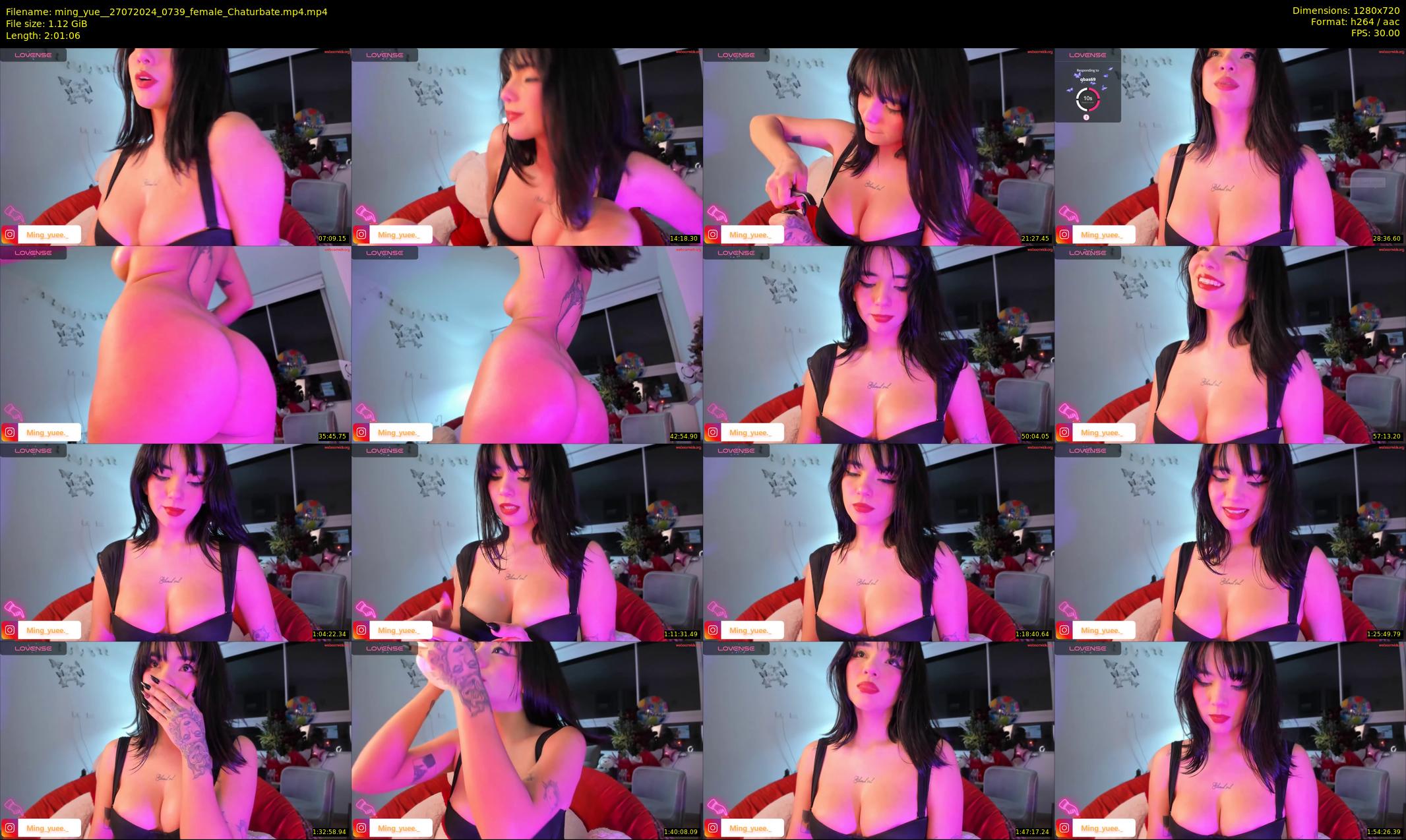 ming_yue_ — 122 minute Chaturbate female cam show recording, 720p, Jul 27, 2024