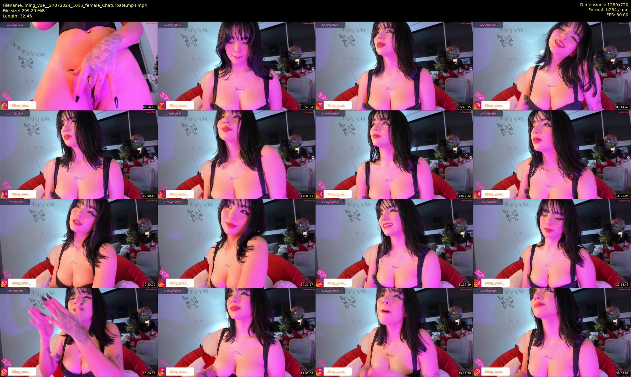 ming_yue_ — 33 minute Chaturbate female cam show recording, 720p, Jul 27, 2024