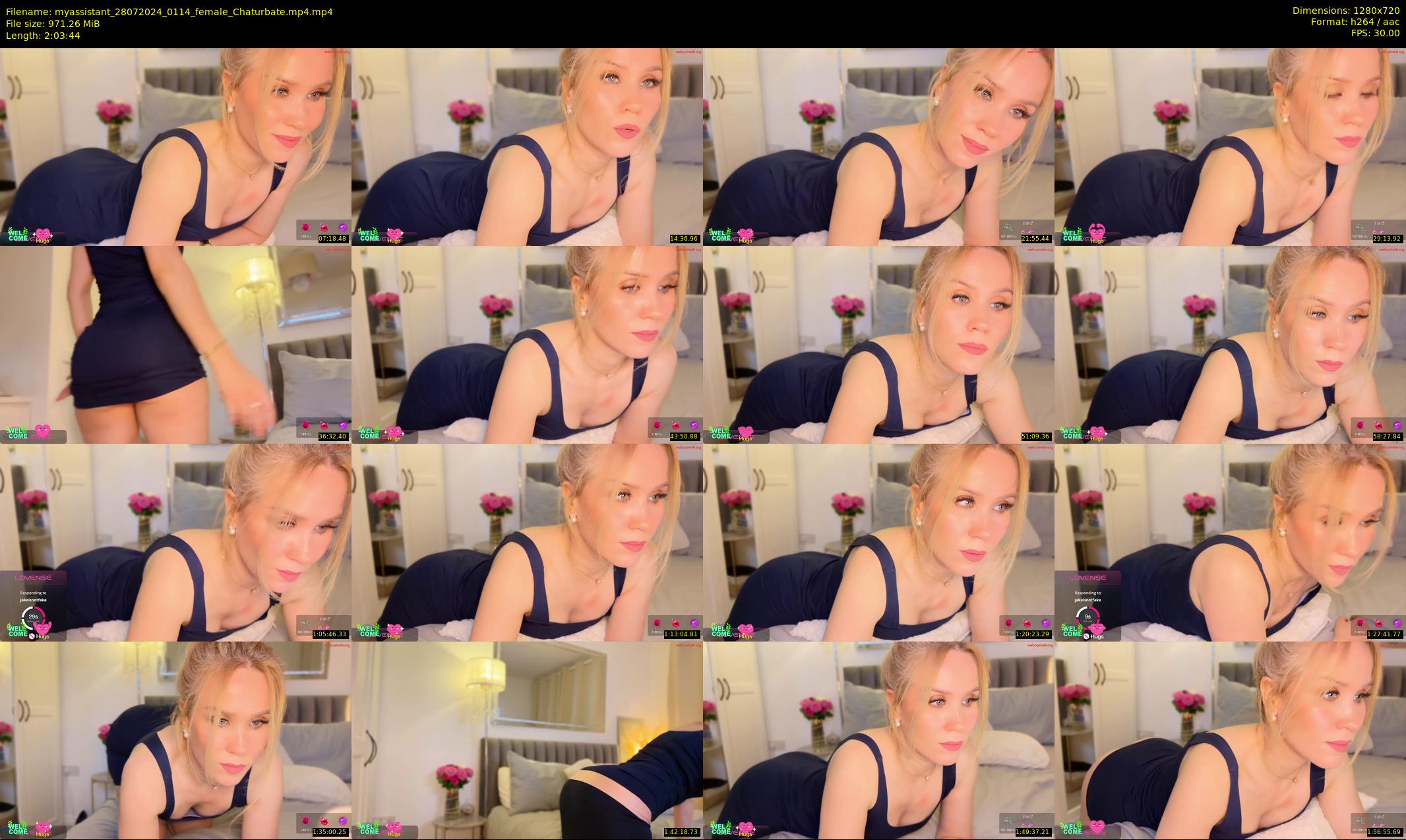 myassistant — 124 minute Chaturbate female cam show recording, 720p, Jul 28, 2024