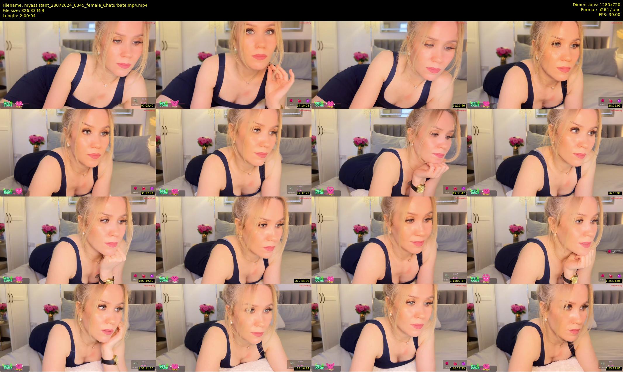 myassistant — 121 minute Chaturbate female cam show recording, 720p, Jul 28, 2024