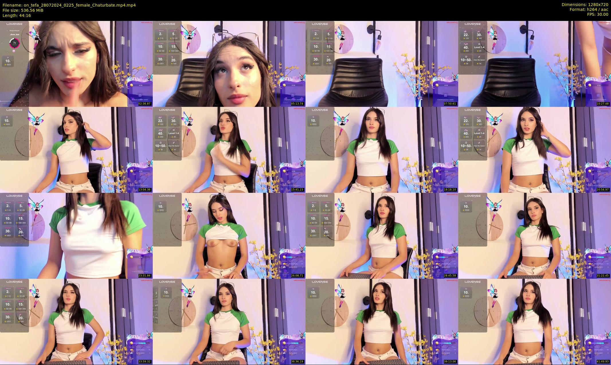 on_tefa — 45 minute Chaturbate female cam show recording, 720p, Jul 28, 2024