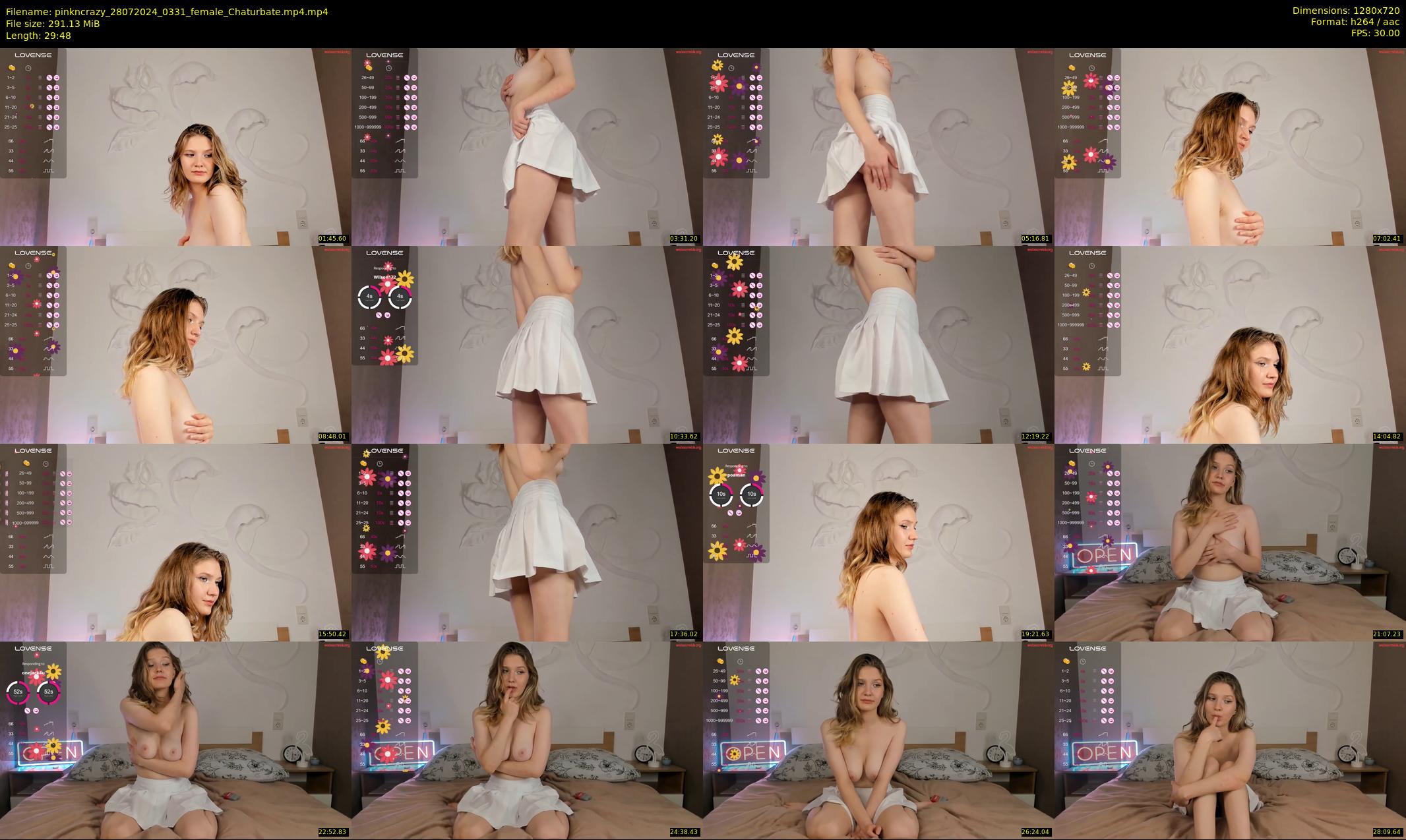 pinkncrazy — 30 minute Chaturbate female cam show recording, 720p, Jul 28, 2024