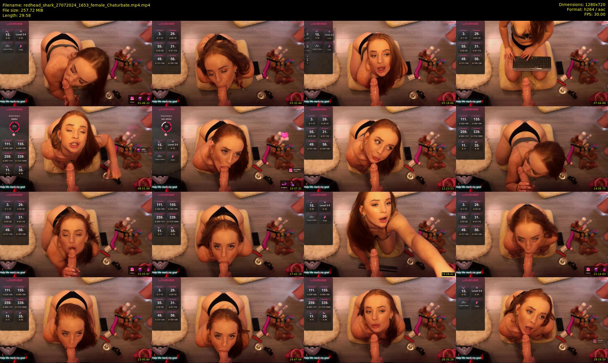 redhead_shark — 30 minute Chaturbate female cam show recording, 720p, Jul 27, 2024