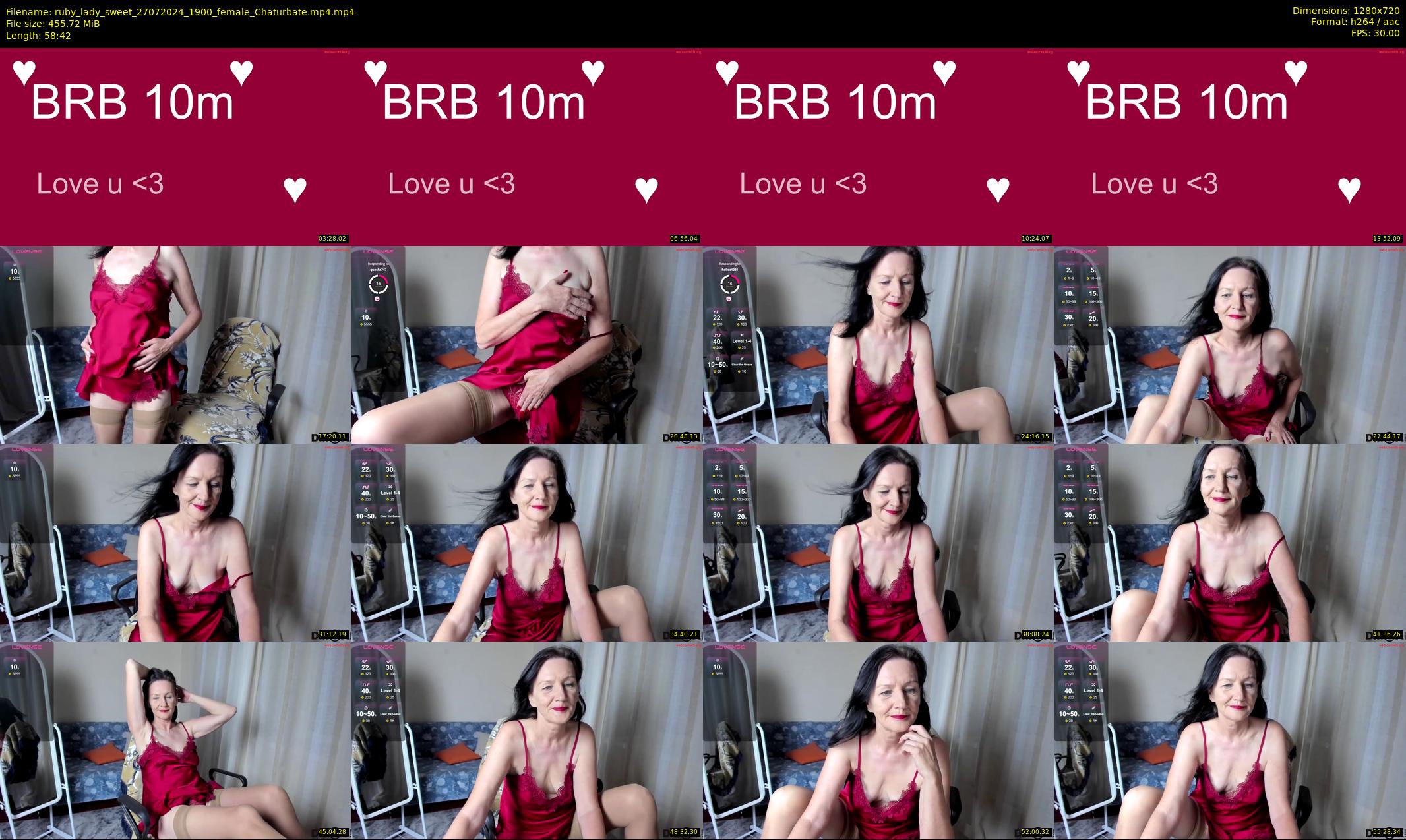 ruby_lady_sweet — 59 minute Chaturbate female cam show recording, 720p, Jul 27, 2024
