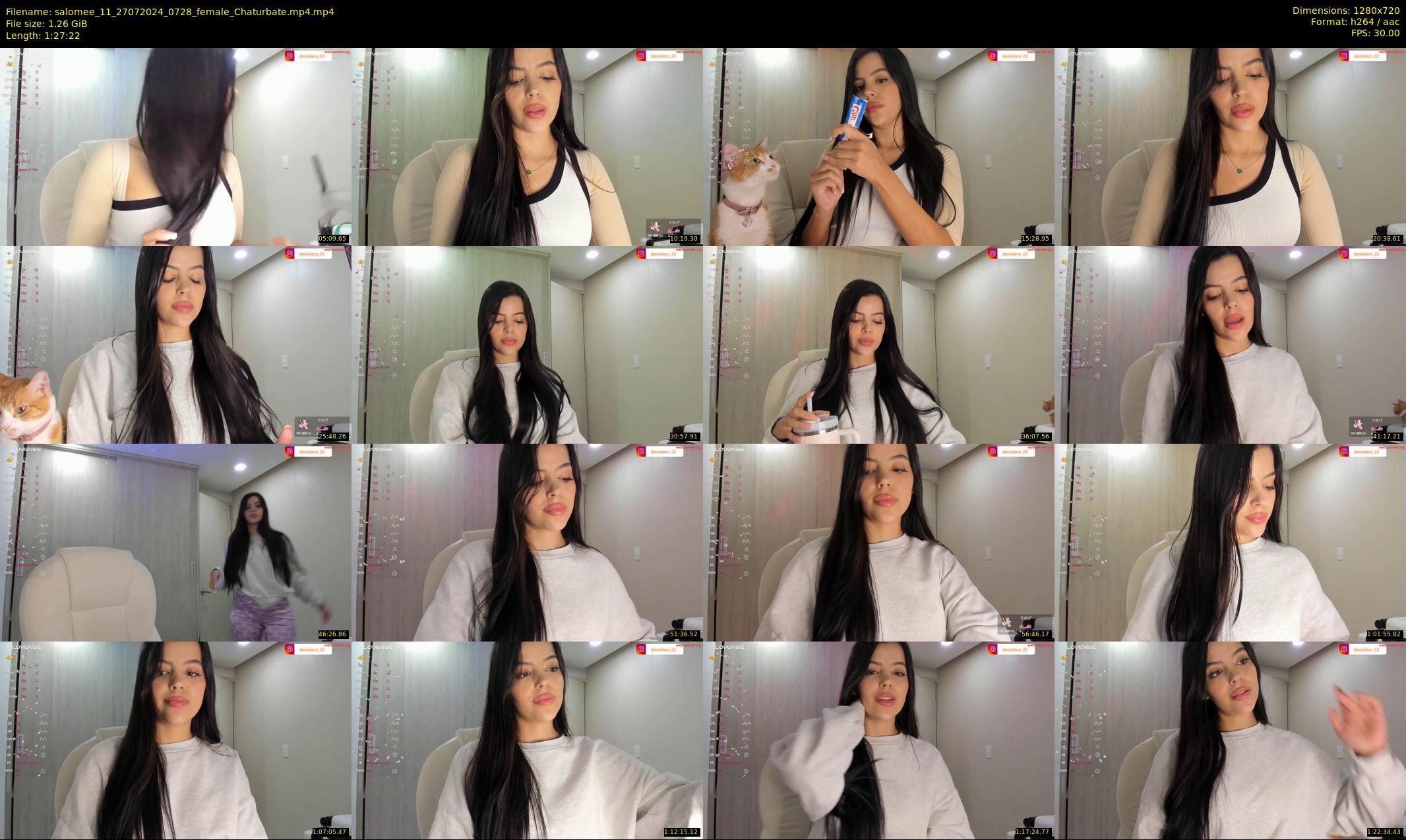 salomee_11 — 88 minute Chaturbate female cam show recording, 720p, Jul 27, 2024