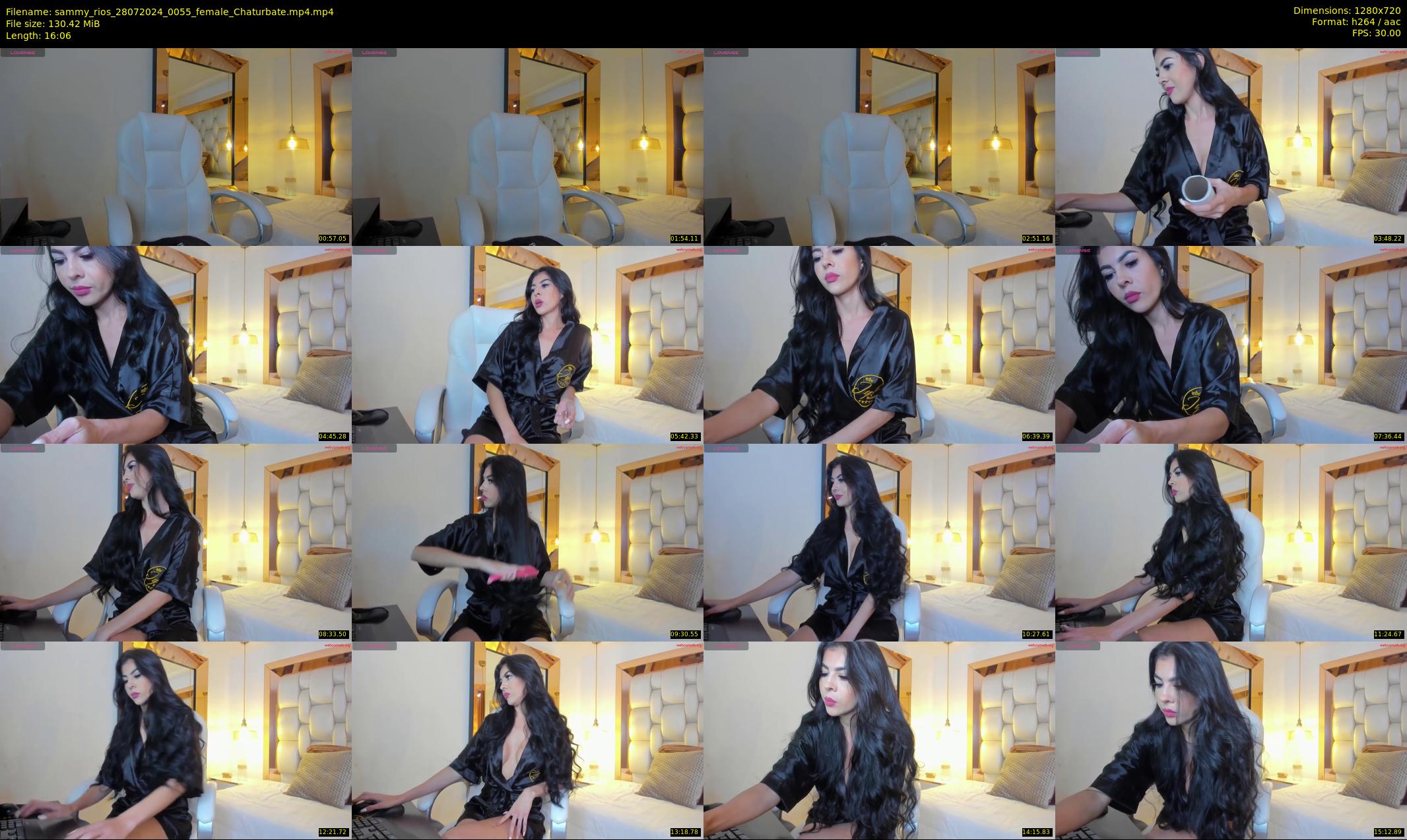 sammy_rios — 17 minute Chaturbate female cam show recording, 720p, Jul 28, 2024