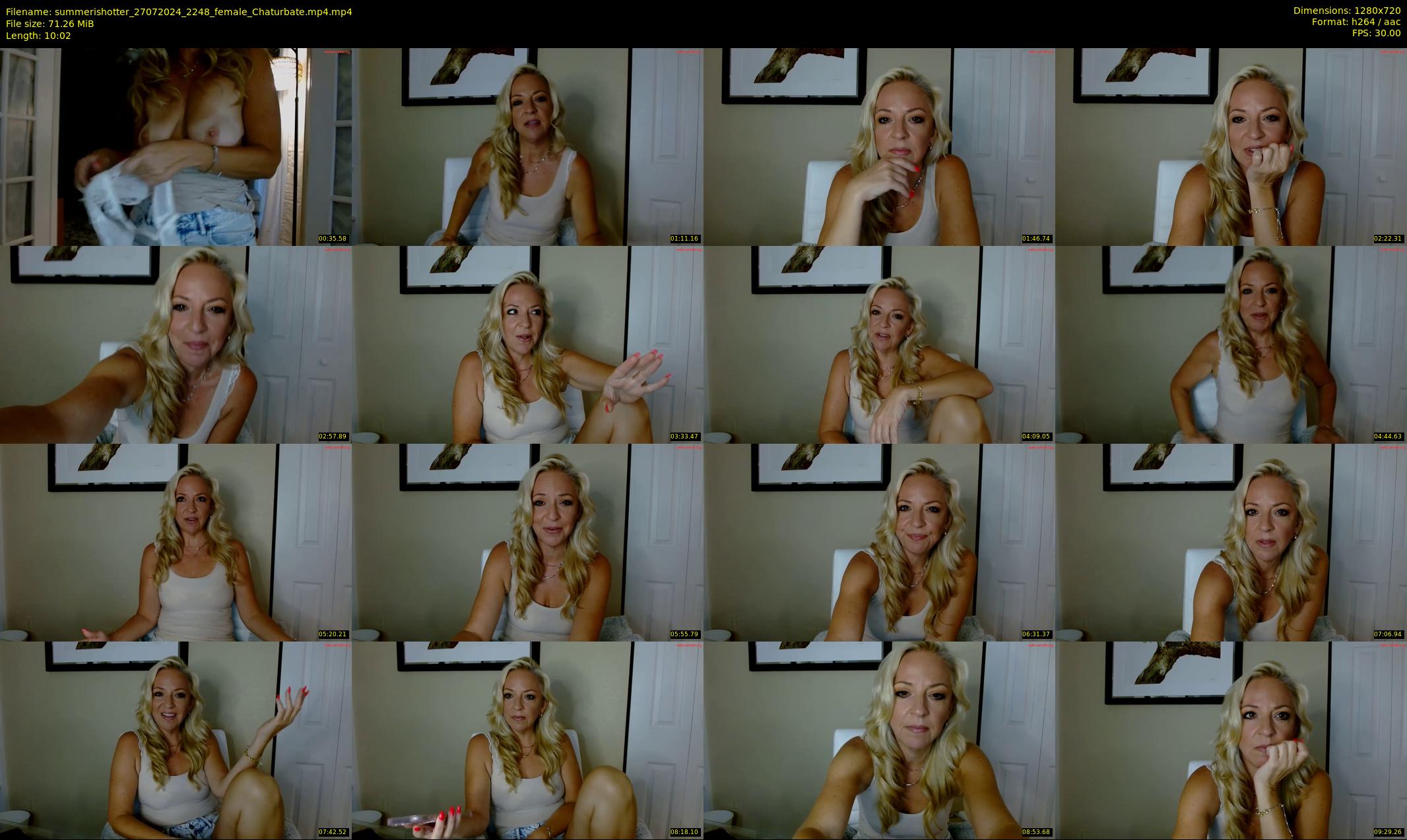 summerishotter — 11 minute Chaturbate female cam show recording, 720p, Jul 27, 2024