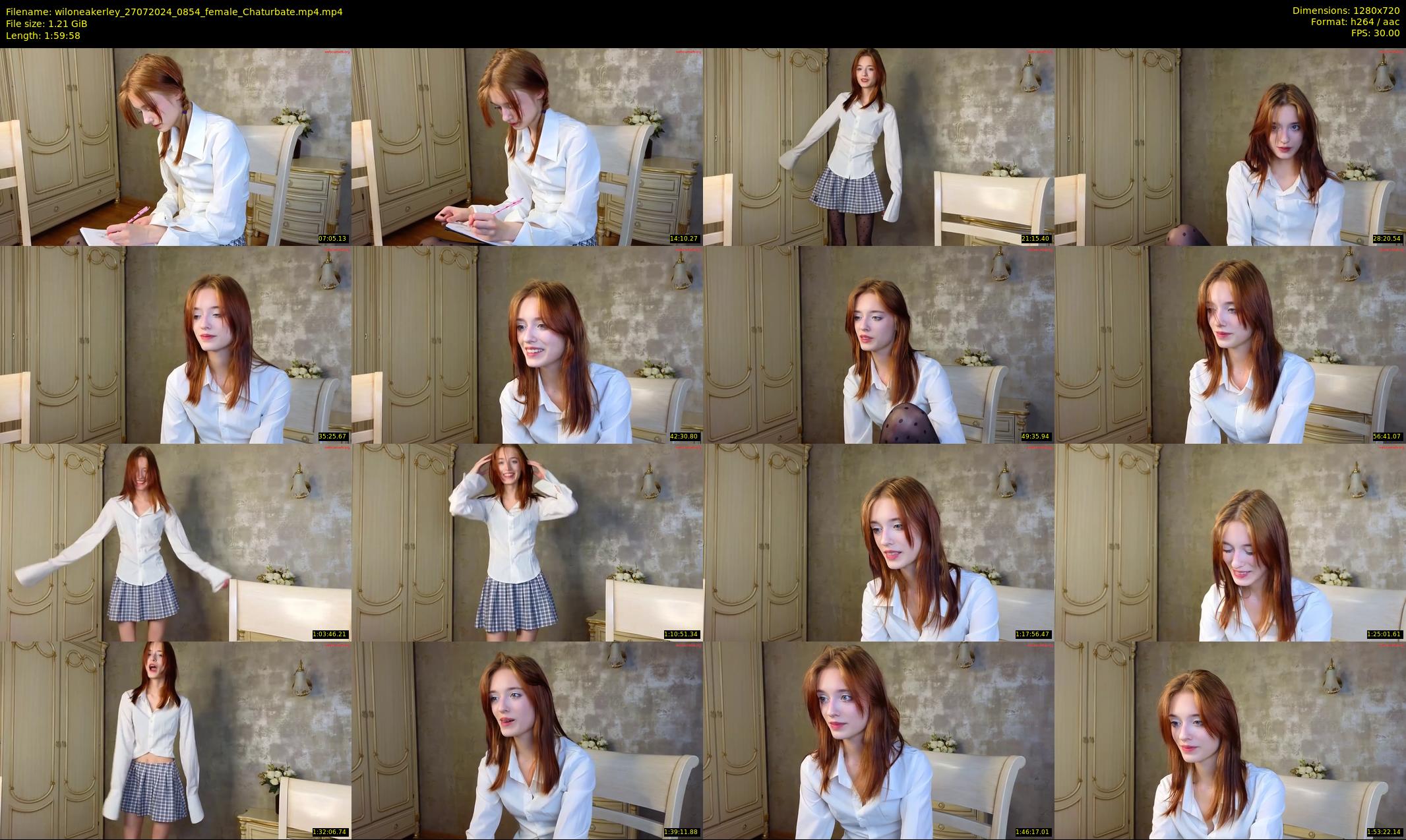 wiloneakerley — 120 minute Chaturbate female cam show recording, 720p, Jul 27, 2024