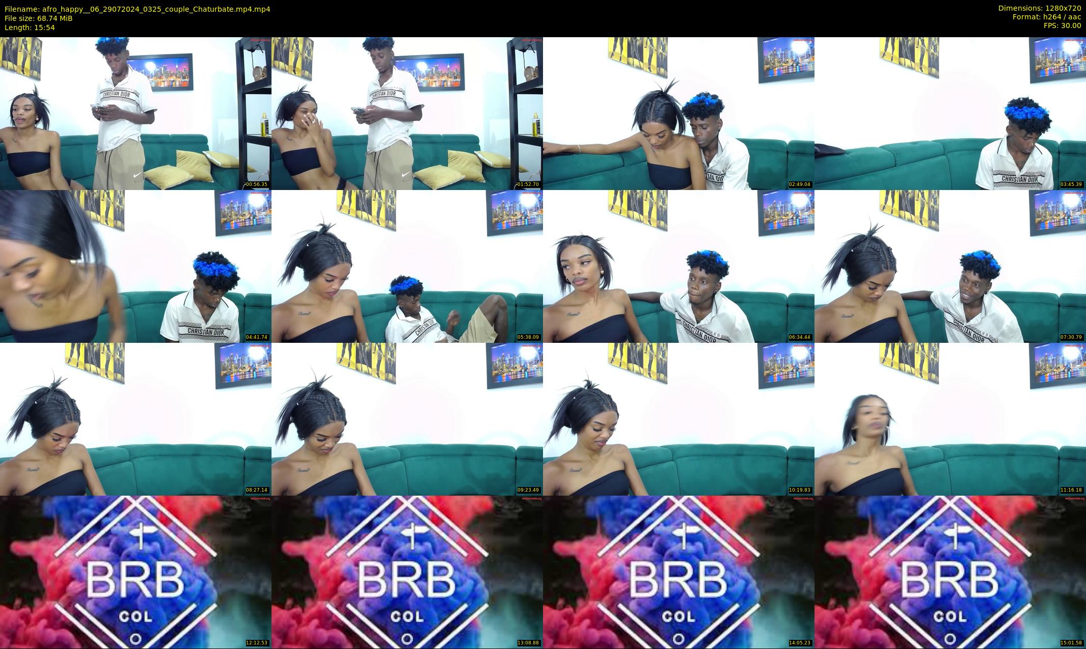 afro_happy__06 — 16 minute Chaturbate couple cam show recording, 720p, Jul 29, 2024
