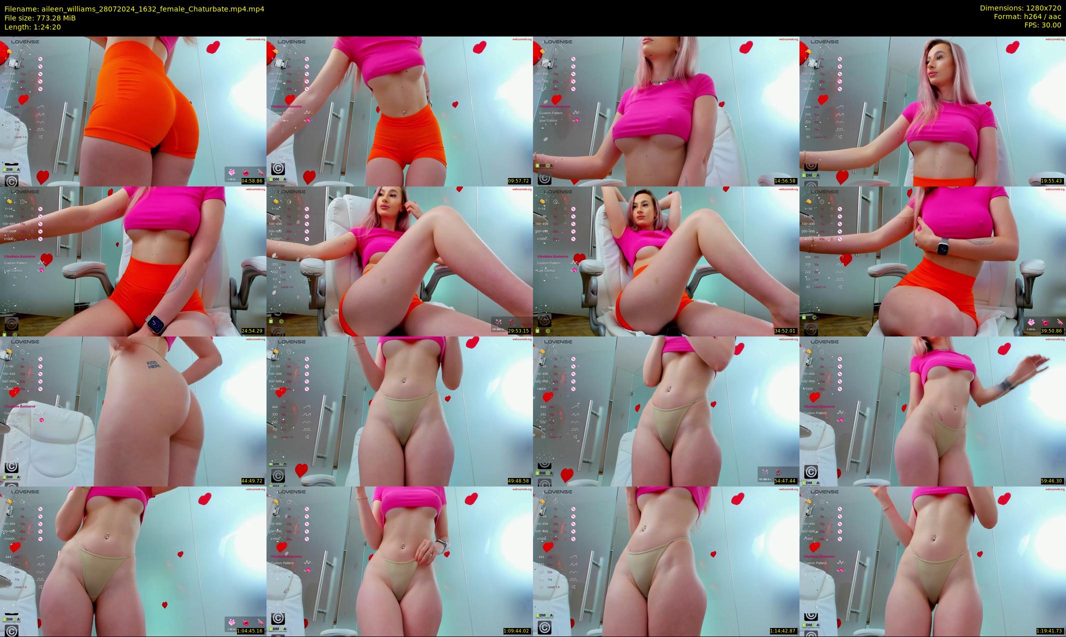 aileen_williams — 85 minute Chaturbate female cam show recording, 720p, Jul 28, 2024
