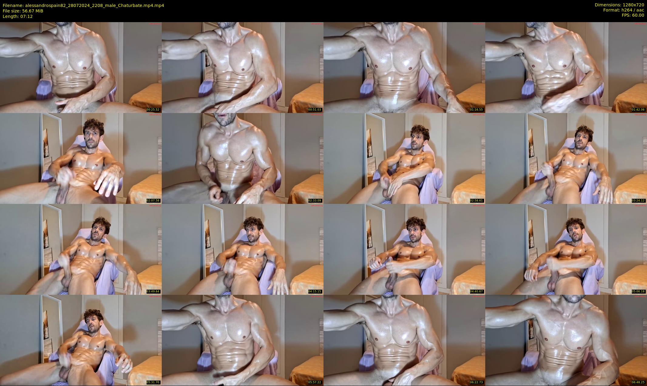 alessandrospain82 — 8 minute Chaturbate male cam show recording, 720p, Jul 28, 2024