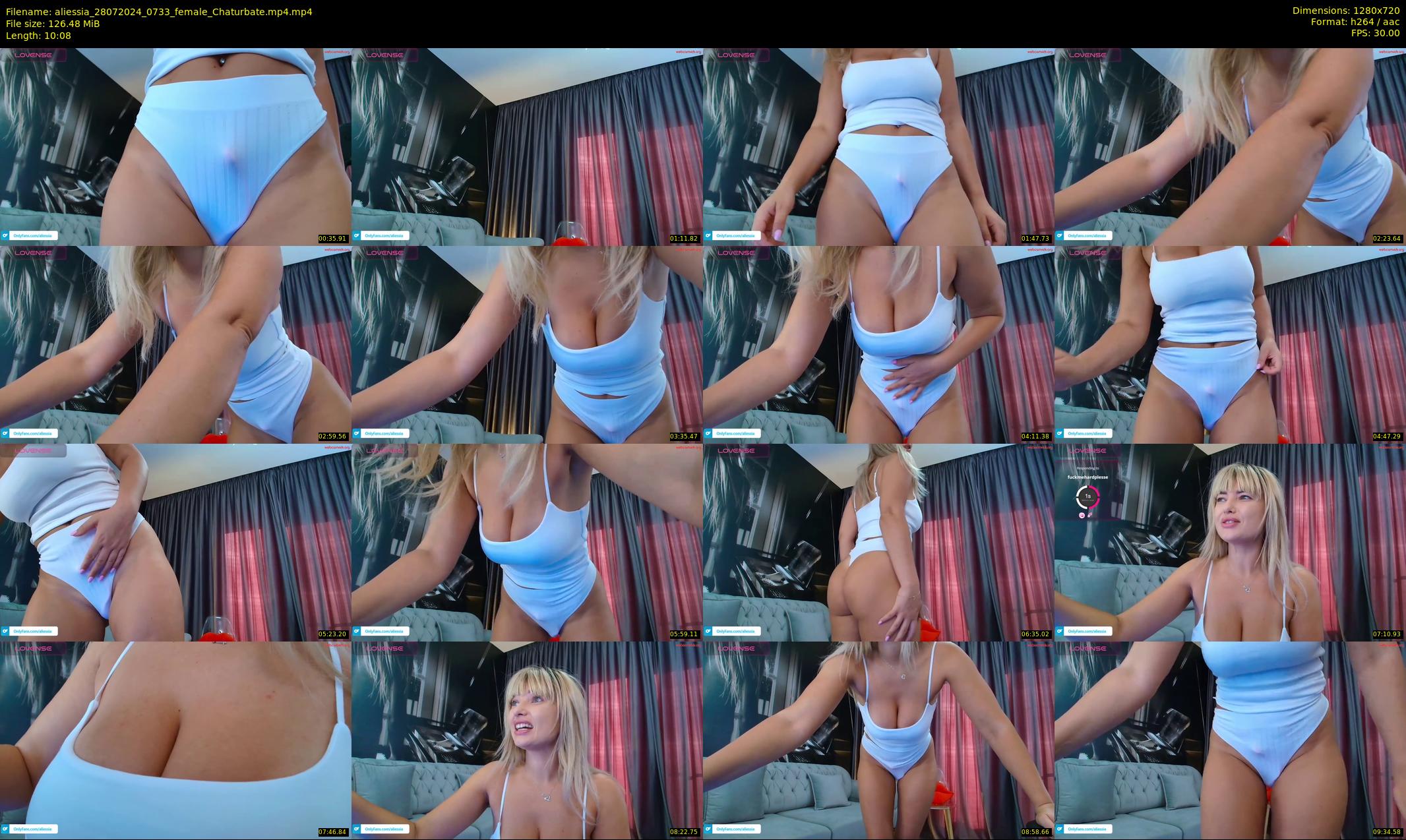 aliessia — 11 minute Chaturbate female cam show recording, 720p, Jul 28, 2024