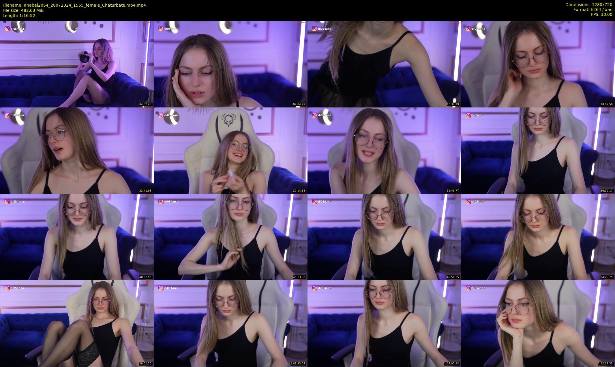 anabel2054 — 77 minute Chaturbate female cam show recording, 720p, Jul 28, 2024