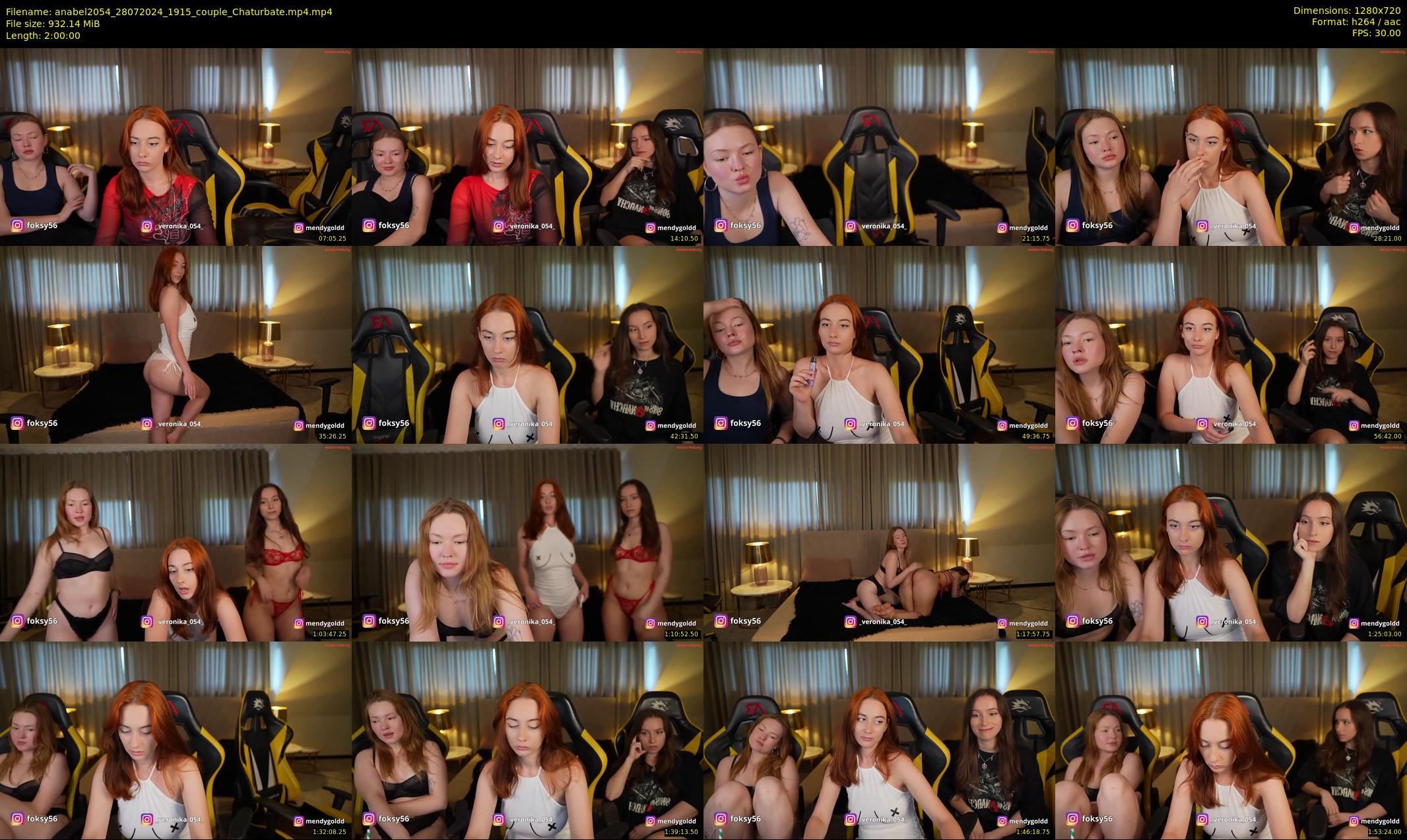 anabel2054 — 120 minute Chaturbate female cam show recording, 720p, Jul 28, 2024