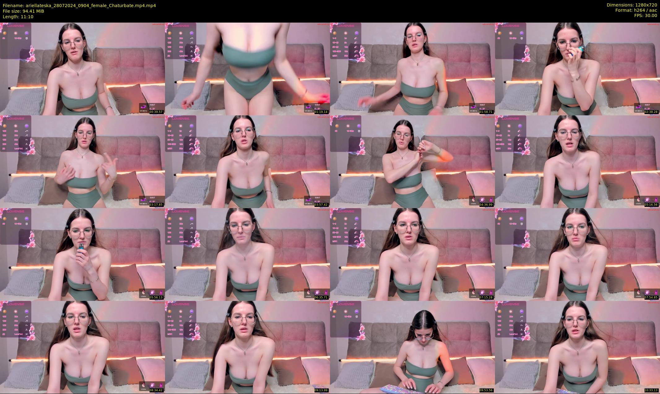 ariellateska — 12 minute Chaturbate female cam show recording, 720p, Jul 28, 2024