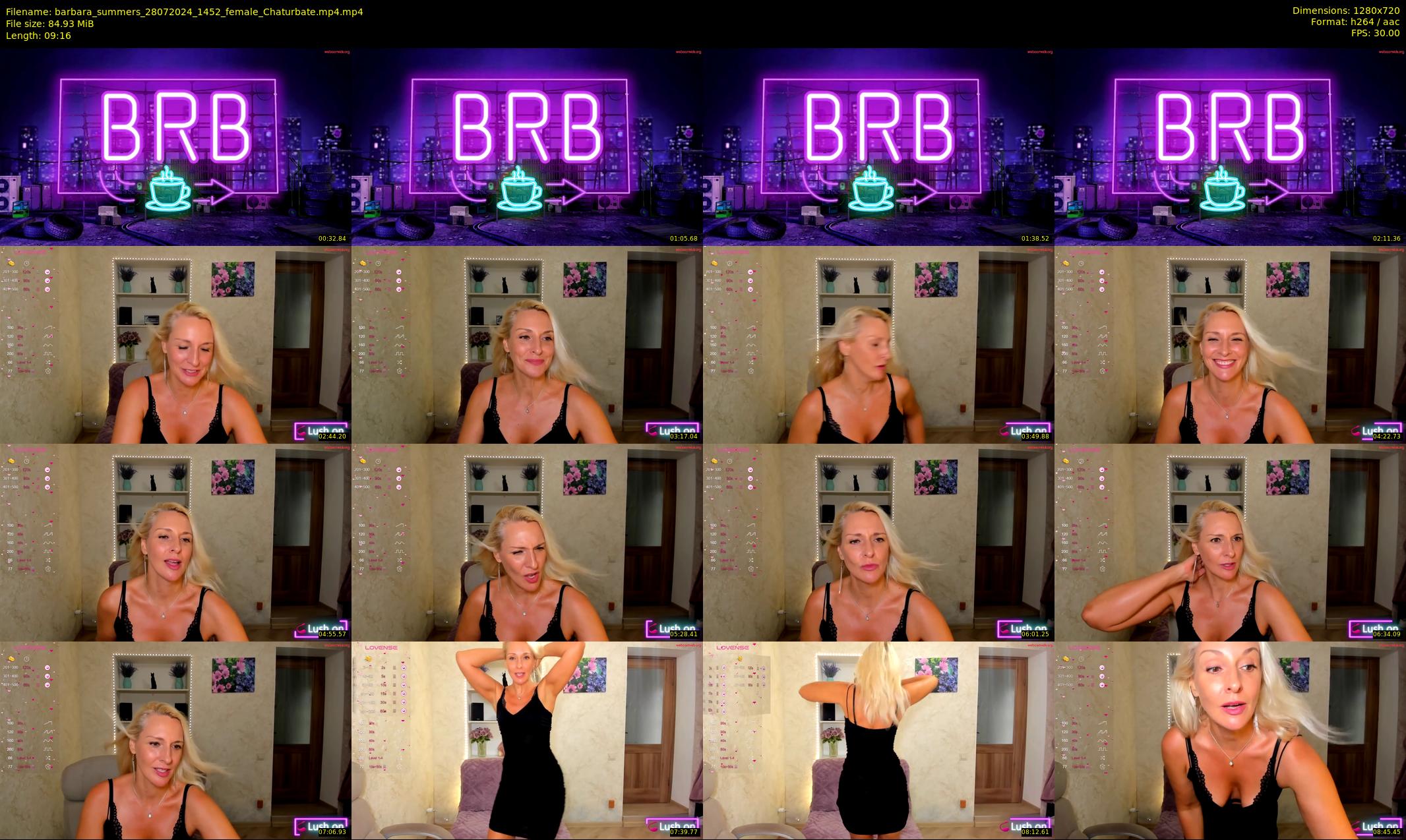 barbara_summers — 10 minute Chaturbate female cam show recording, 720p, Jul 28, 2024