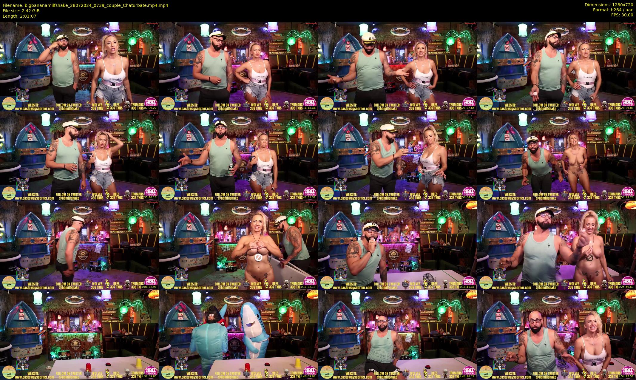 bigbananamilfshake — 122 minute Chaturbate couple cam show recording, 720p, Jul 28, 2024