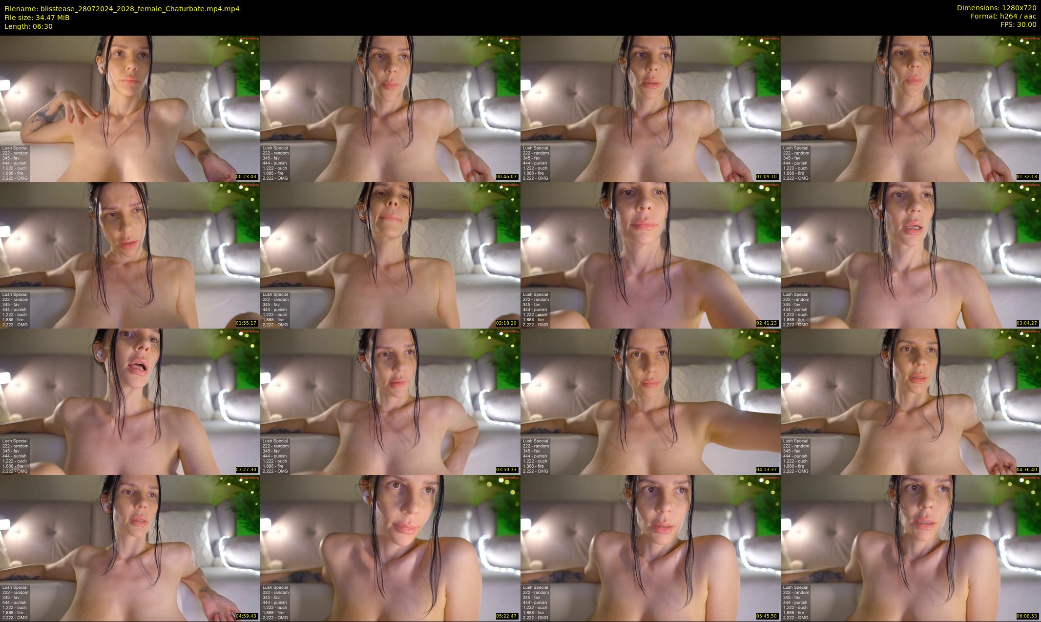 blisstease — 7 minute Chaturbate female cam show recording, 720p, Jul 28, 2024