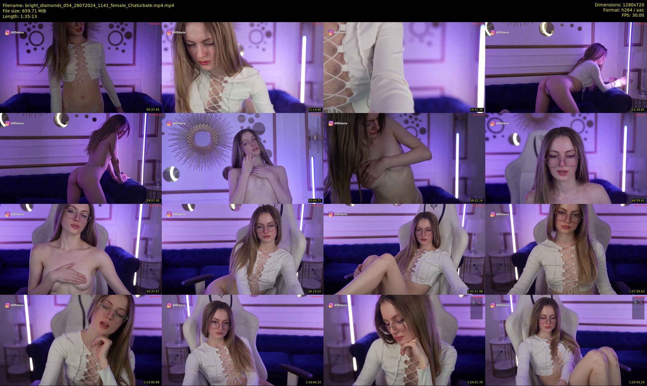 bright_diamonds_054 — 96 minute Chaturbate couple cam show recording, 720p, Jul 28, 2024