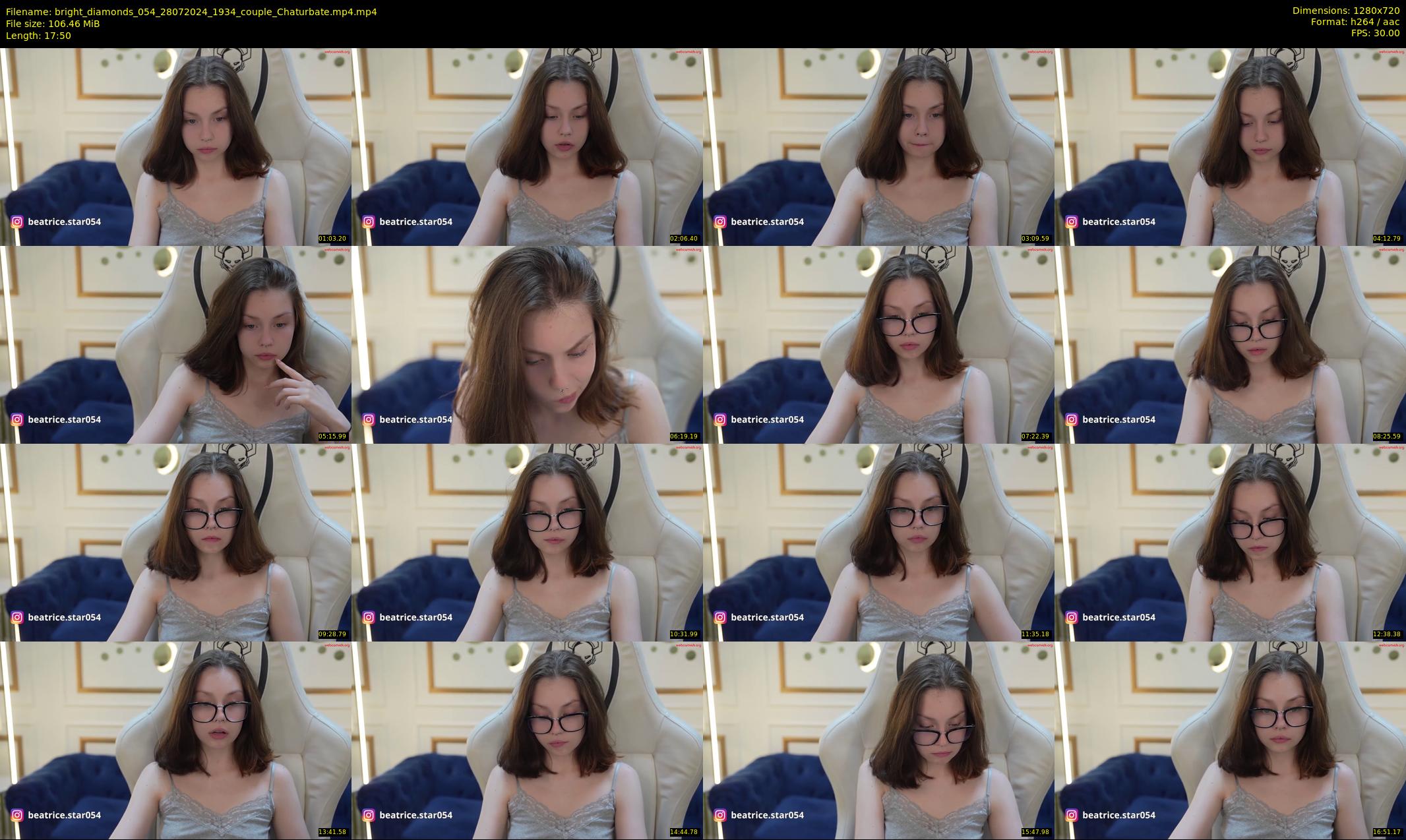 bright_diamonds_054 — 18 minute Chaturbate couple cam show recording, 720p, Jul 28, 2024