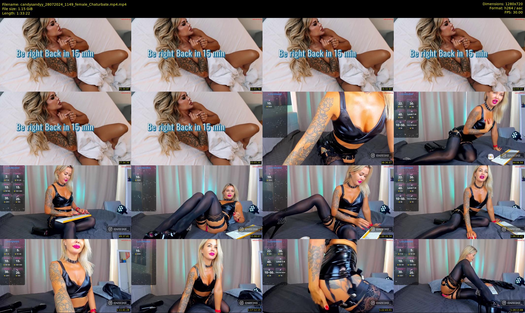 candysandyy — 94 minute Chaturbate female cam show recording, 720p, Jul 28, 2024