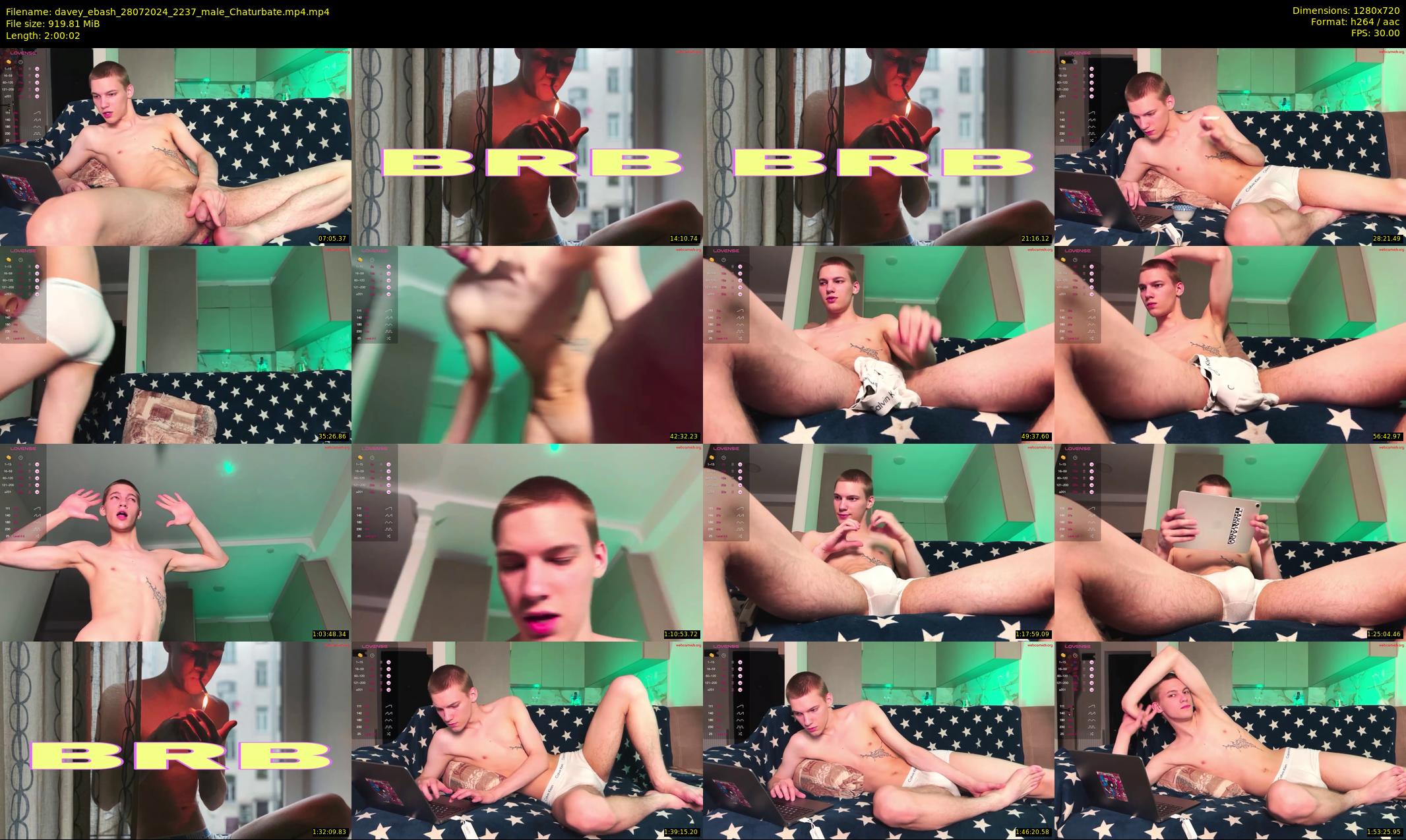 davey_ebash — 121 minute Chaturbate male cam show recording, 720p, Jul 28, 2024