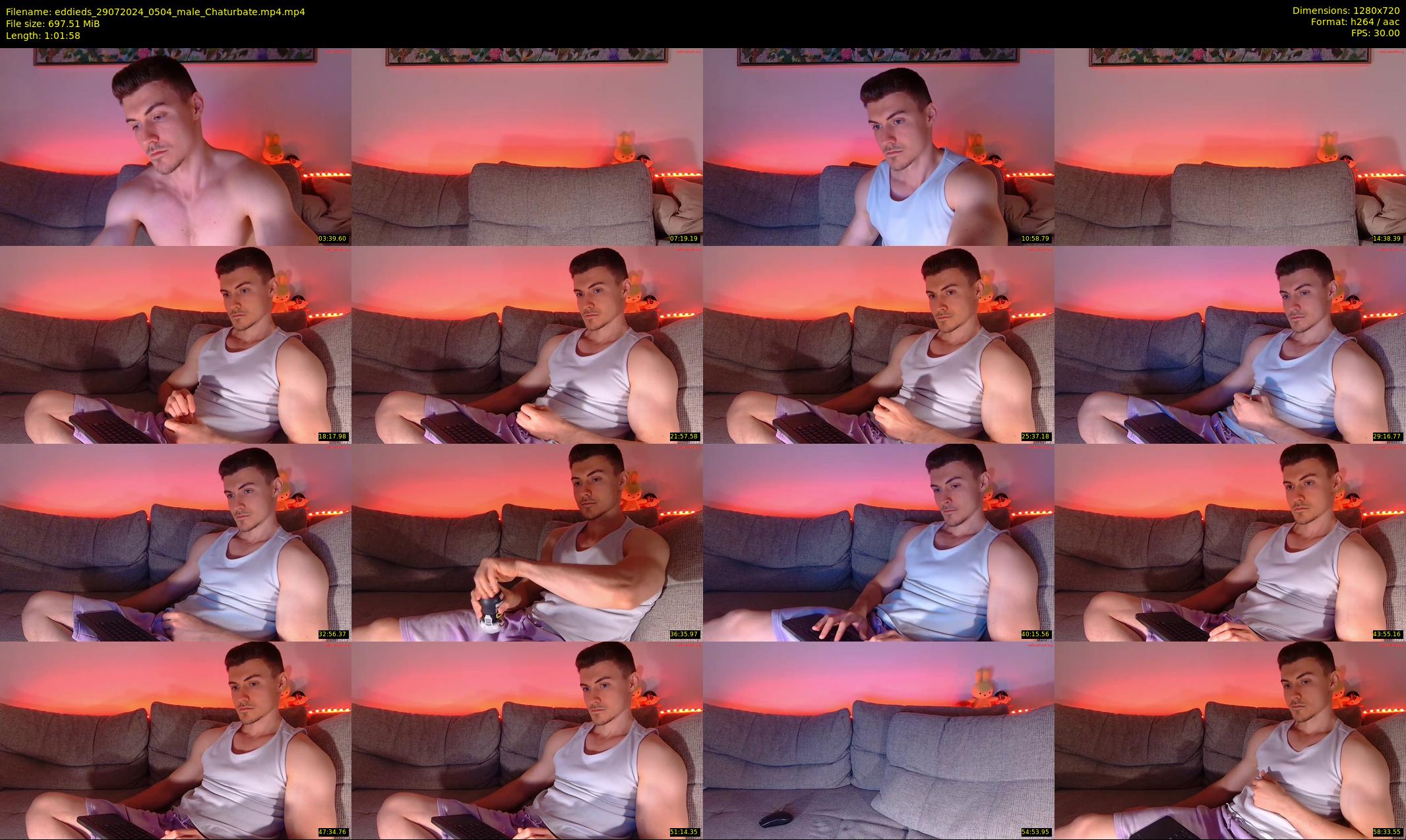 eddieds — 62 minute Chaturbate male cam show recording, 720p, Jul 29, 2024
