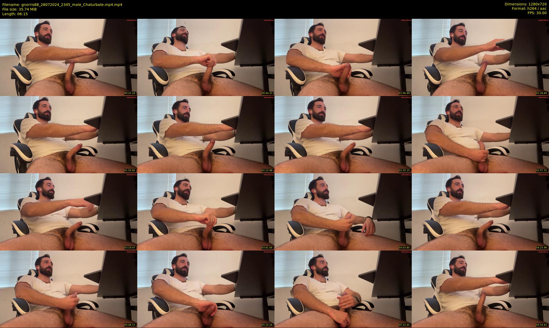gnorris88 — 7 minute Chaturbate male cam show recording, 720p, Jul 28, 2024