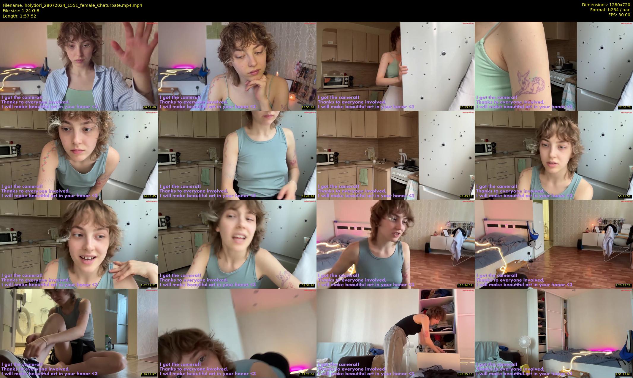 holydori — 118 minute Chaturbate female cam show recording, 720p, Jul 28, 2024