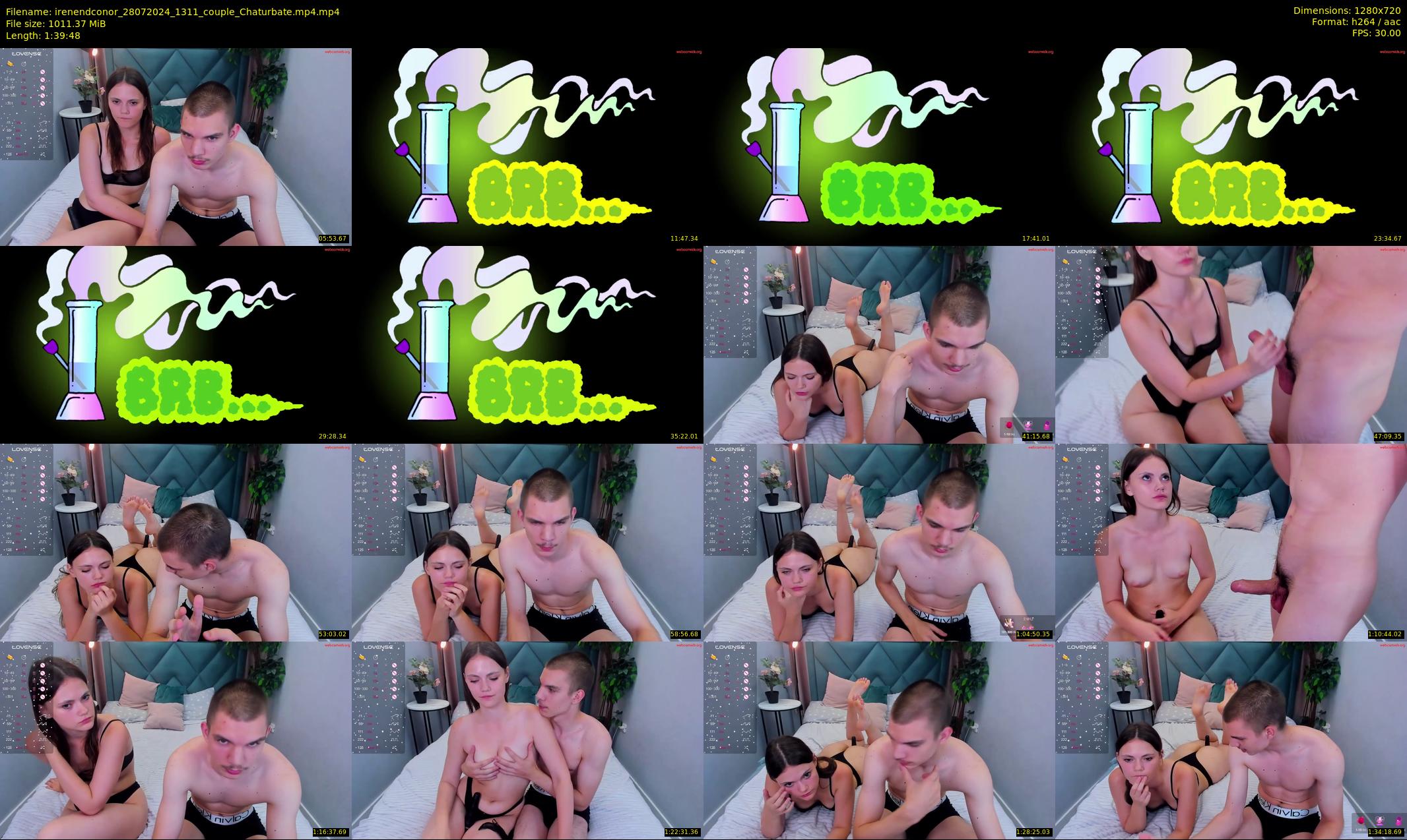 irenendconor — 100 minute Chaturbate couple cam show recording, 720p, Jul 28, 2024