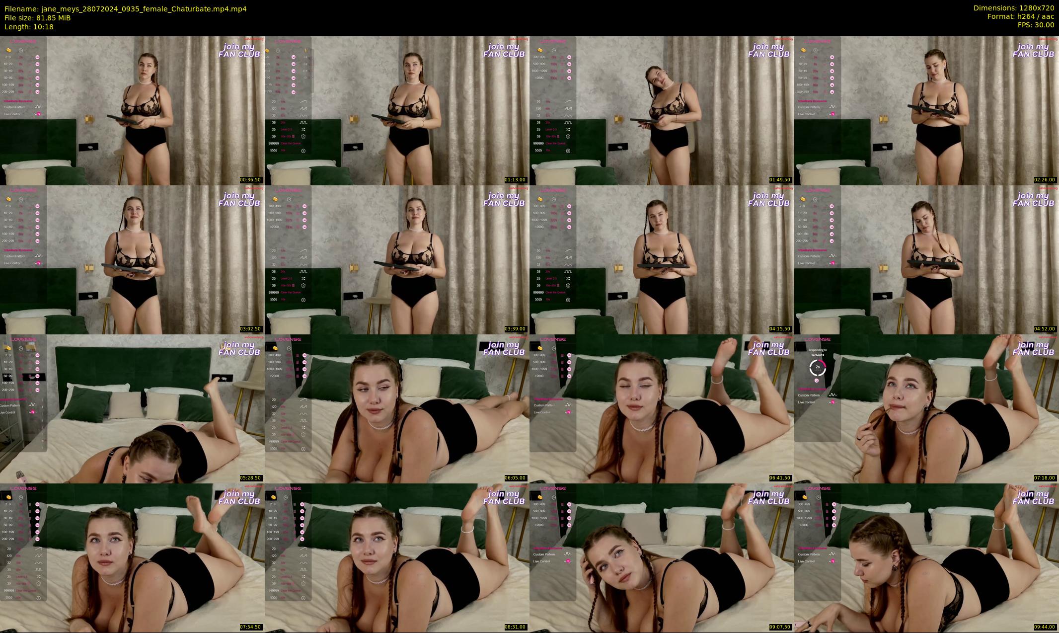 jane_meys — 11 minute Chaturbate female cam show recording, 720p, Jul 28, 2024